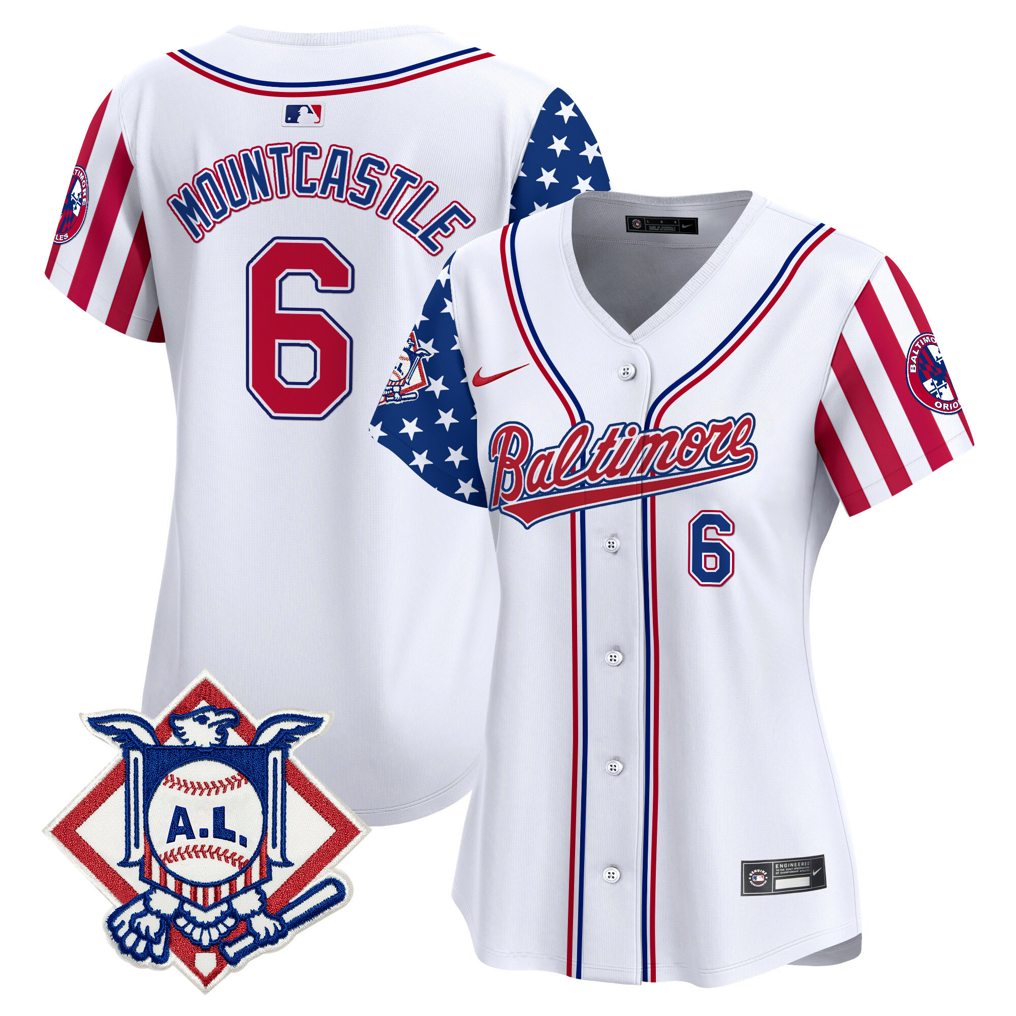 Women's Baltimore Orioles 2024 Fourth of July Vapor Premier Limited Jersey - All Stitched - Image 27