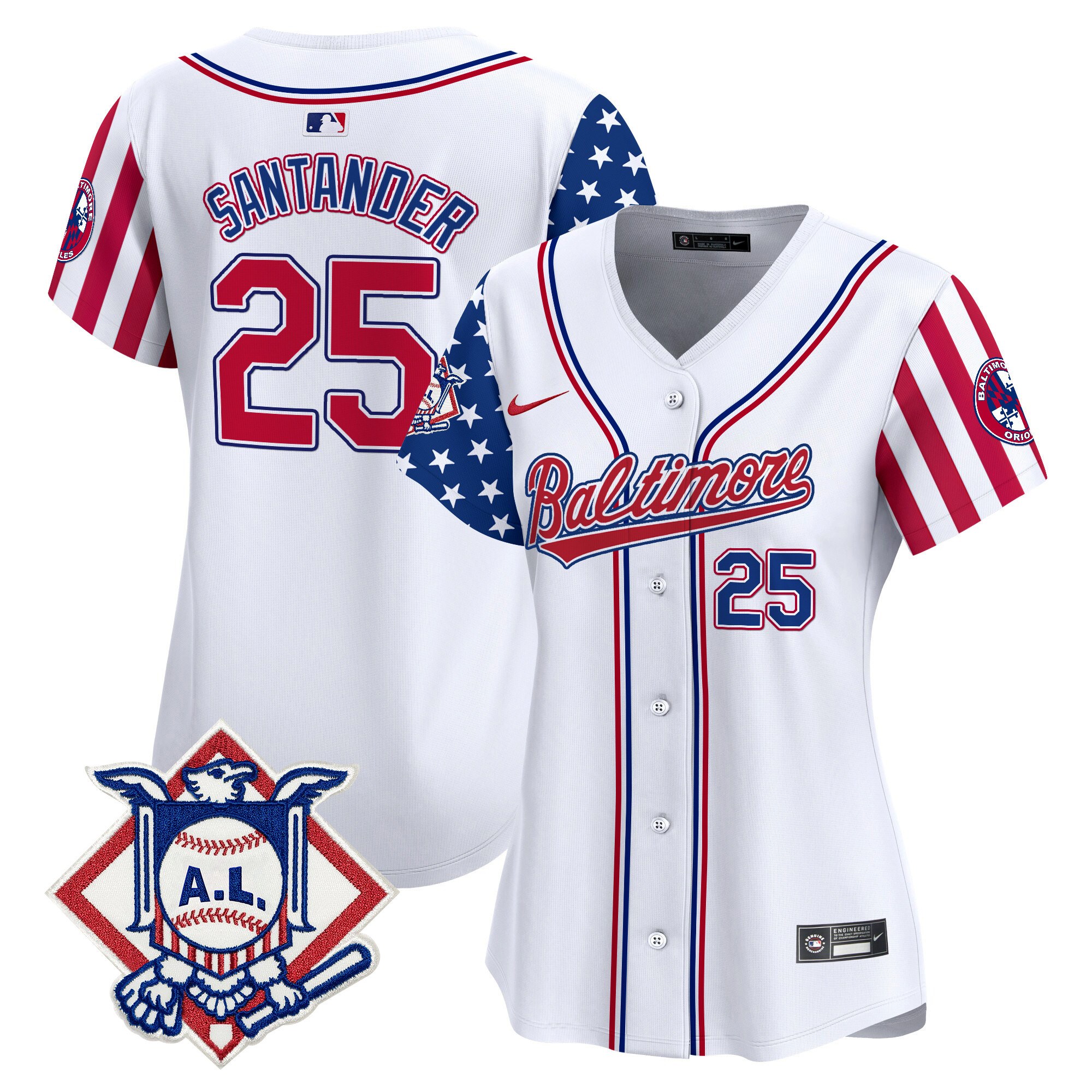 Women's Baltimore Orioles 2024 Fourth of July Vapor Premier Limited Jersey - All Stitched - Image 29
