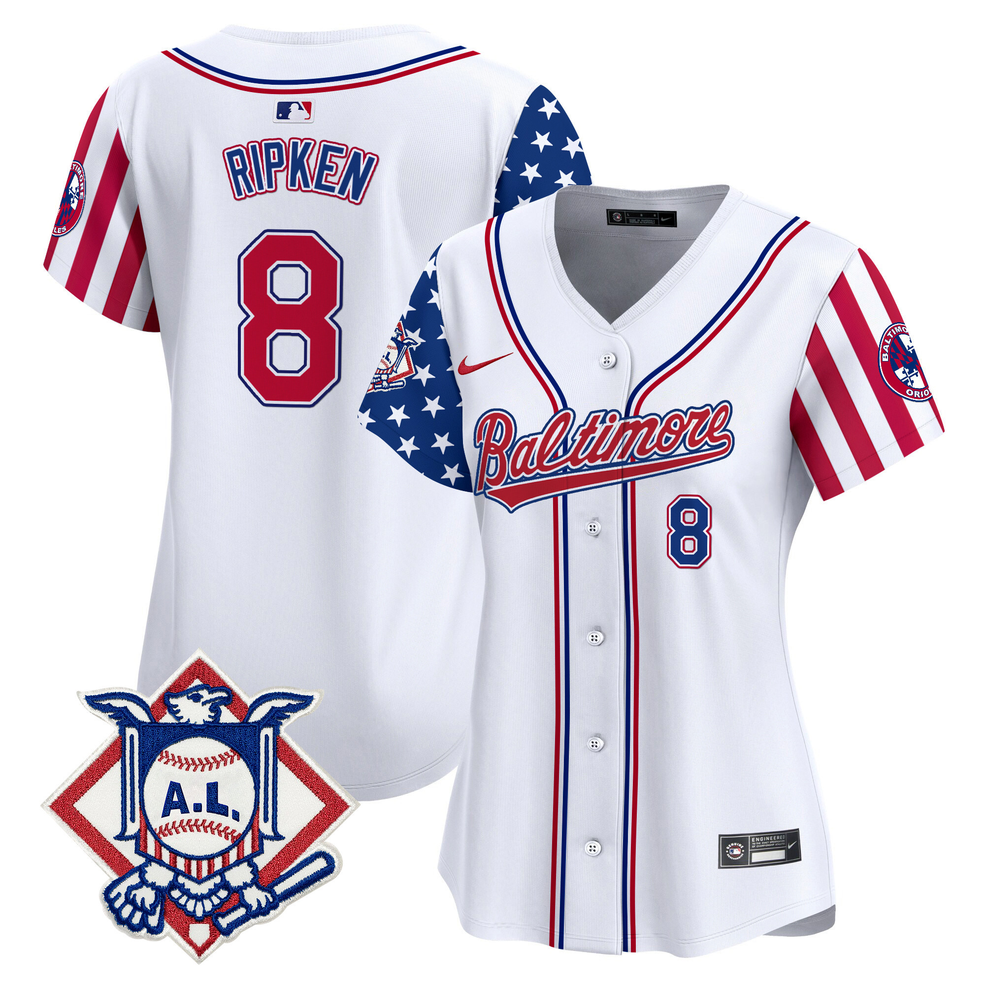 Women's Baltimore Orioles 2024 Fourth of July Vapor Premier Limited Jersey - All Stitched - Image 30