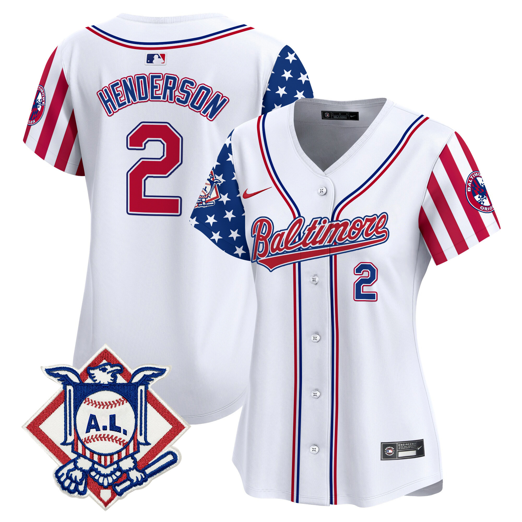 Women's Baltimore Orioles 2024 Fourth of July Vapor Premier Limited Jersey - All Stitched - Image 31