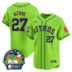 Youth's Astros Orbit Patch Vapor Premier Limited Jersey V2 - All Stitched