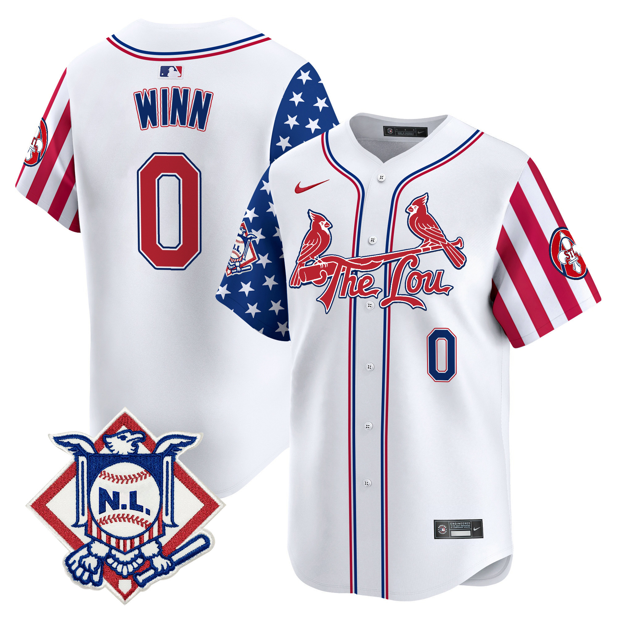 Men's St. Louis Cardinals 2024 Fourth of July Vapor Premier Limited Jersey - All Stitched - Image 2