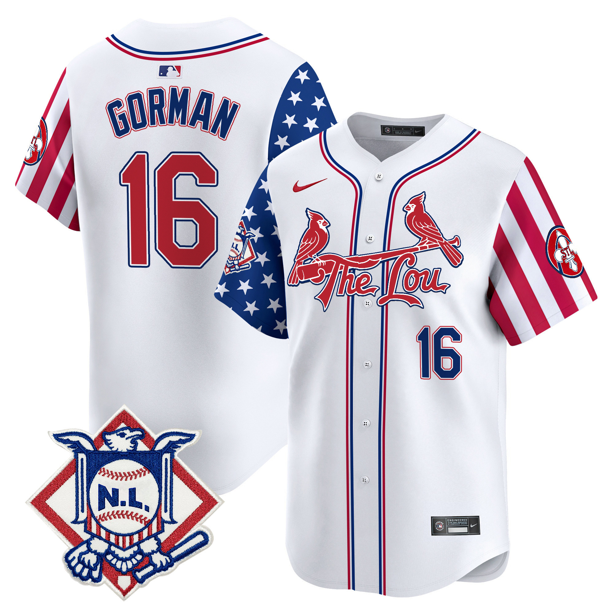 Men's St. Louis Cardinals 2024 Fourth of July Vapor Premier Limited Jersey - All Stitched - Image 3