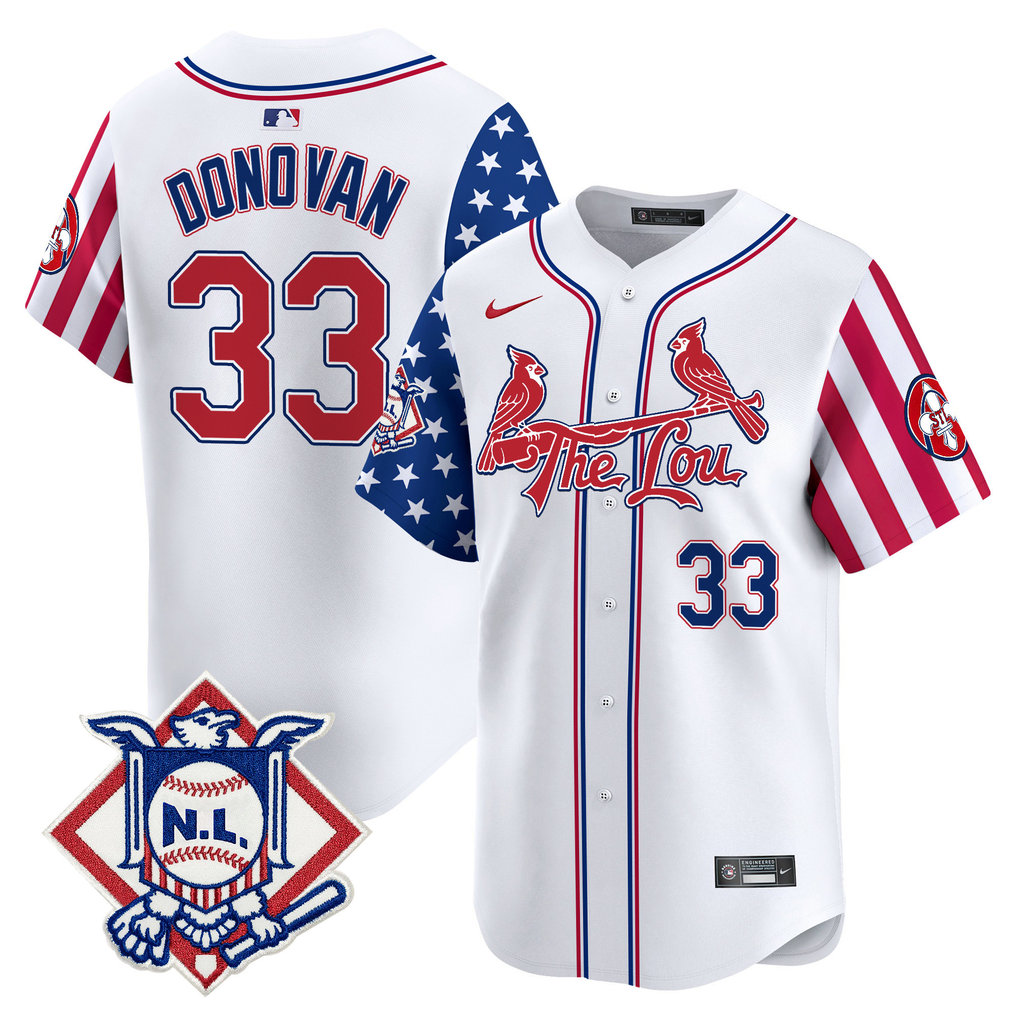Men's St. Louis Cardinals 2024 Fourth of July Vapor Premier Limited Jersey - All Stitched - Image 5