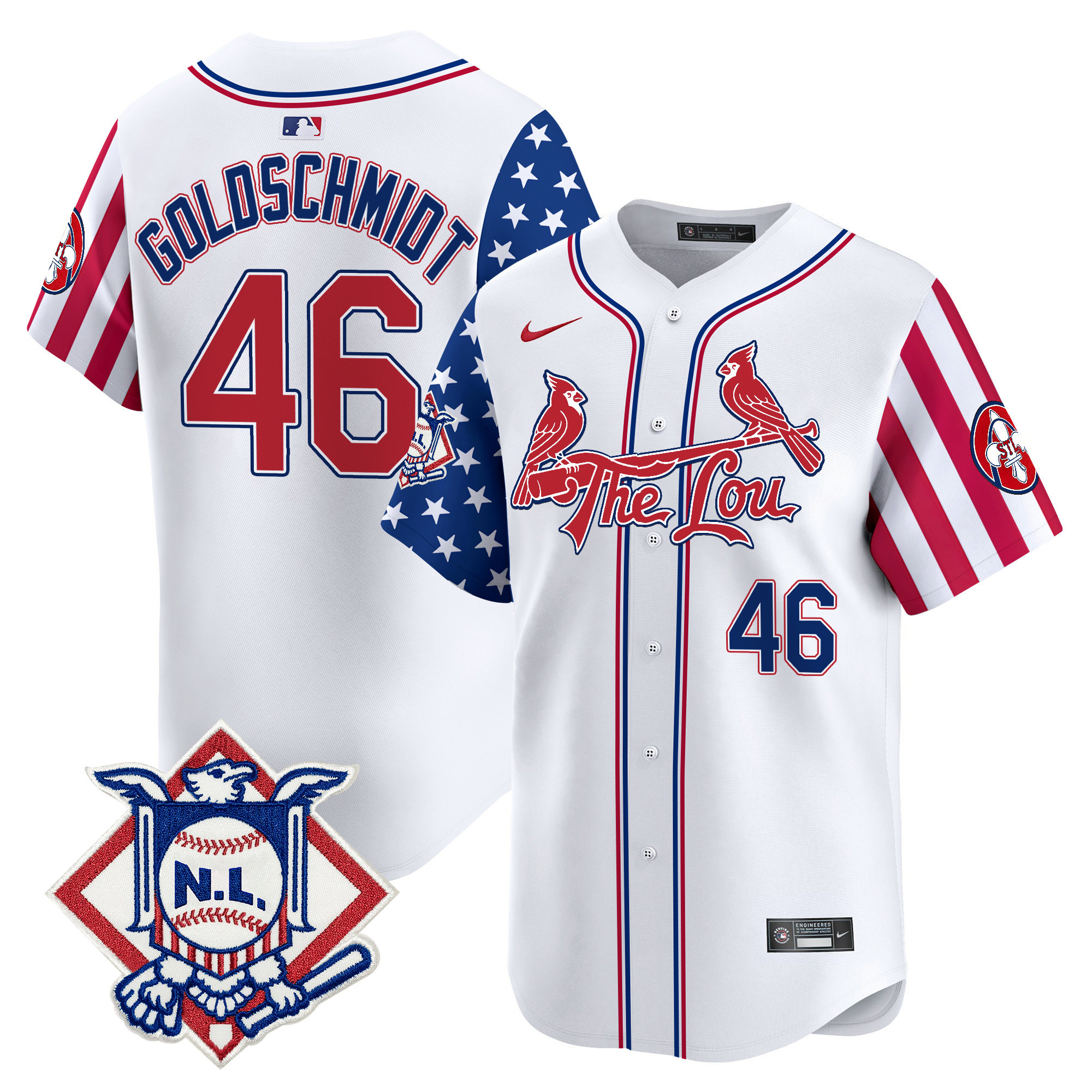 Men's St. Louis Cardinals 2024 Fourth of July Vapor Premier Limited Jersey - All Stitched - Image 6