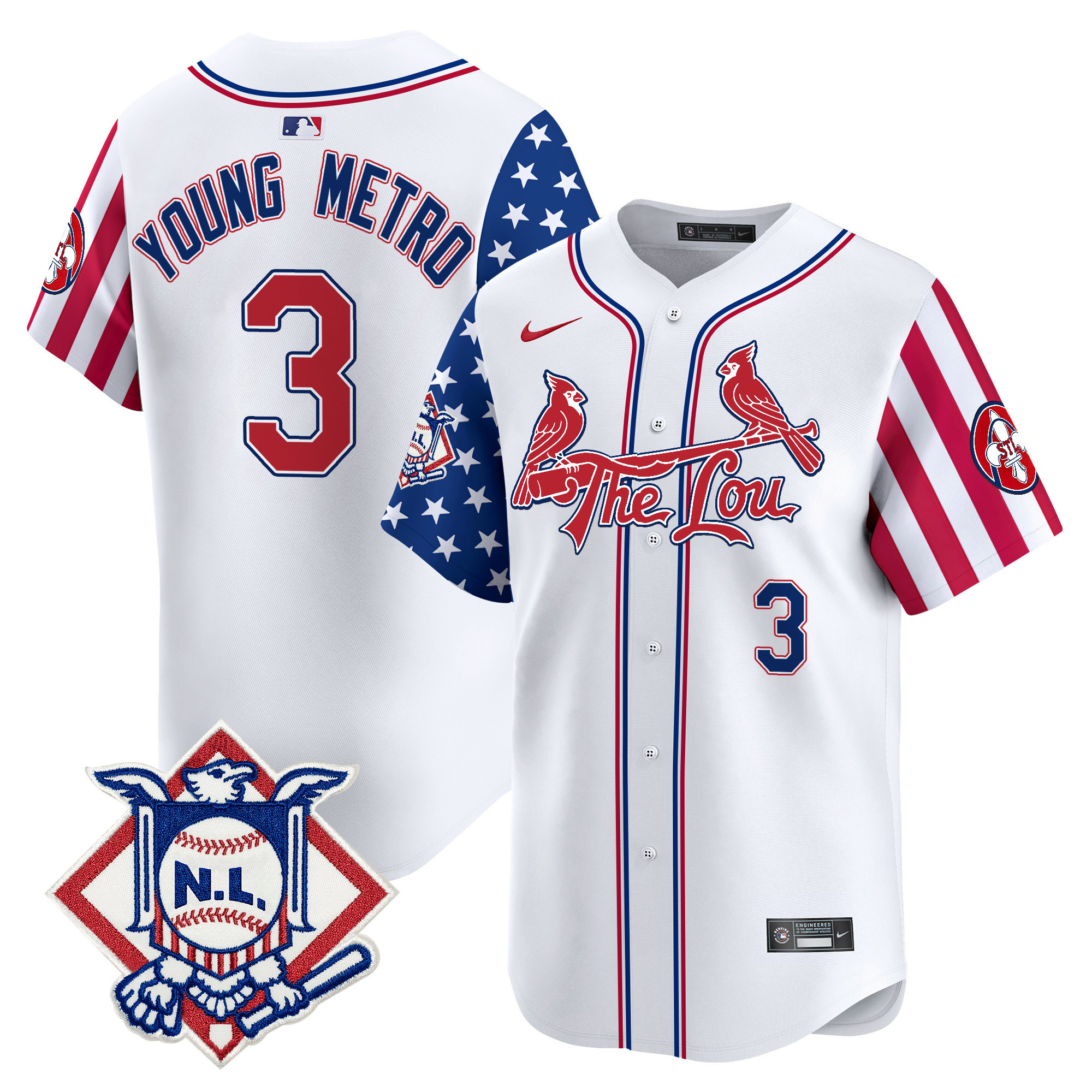 Men's St. Louis Cardinals 2024 Fourth of July Vapor Premier Limited Jersey - All Stitched - Image 7