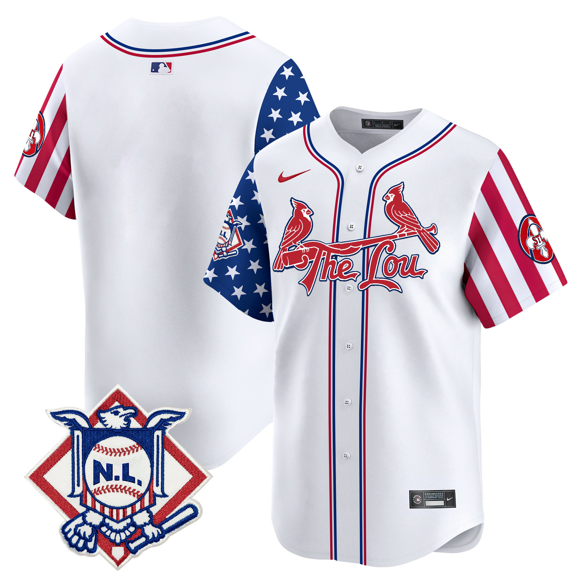 Men's St. Louis Cardinals 2024 Fourth of July Vapor Premier Limited Jersey - All Stitched - Image 9