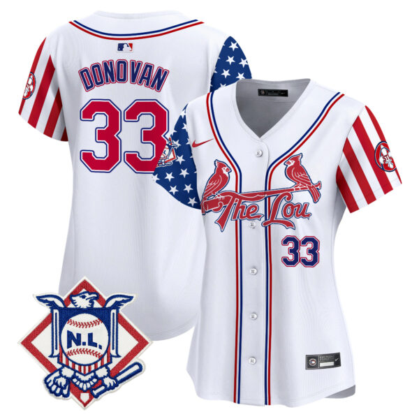 Women's St. Louis Cardinals 2024 Fourth of July Vapor Premier Limited Jersey - All Stitched - Image 5