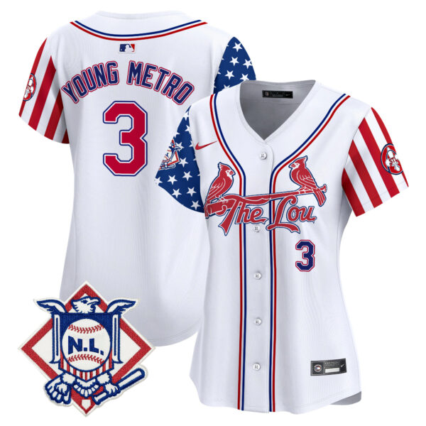 Women's St. Louis Cardinals 2024 Fourth of July Vapor Premier Limited Jersey - All Stitched - Image 7