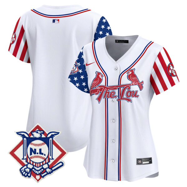 Women's St. Louis Cardinals 2024 Fourth of July Vapor Premier Limited Jersey - All Stitched - Image 9