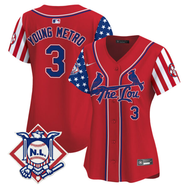 Women's St. Louis Cardinals 2024 Fourth of July Vapor Premier Limited Jersey - All Stitched - Image 16