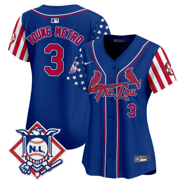Women's St. Louis Cardinals 2024 Fourth of July Vapor Premier Limited Jersey - All Stitched - Image 25