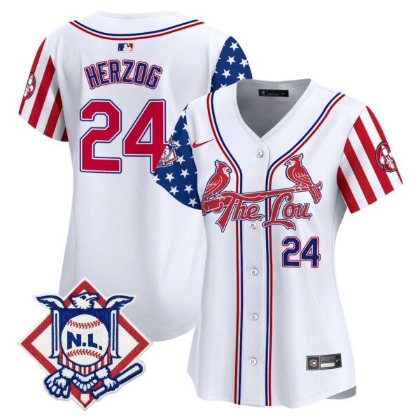Women's St. Louis Cardinals 2024 Fourth of July Vapor Premier Limited Jersey - All Stitched
