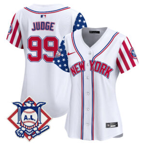 Women's New York Yankees 2024 Fourth of July Vapor Premier Limited Jersey V2 - All Stitched