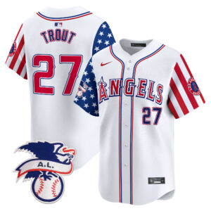 Men's Los Angeles Angels 2024 Fourth of July Vapor Premier Limited Jersey - All Stitched