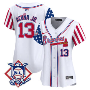 Women's Atlanta Braves 2024 Fourth of July Vapor Premier Limited Jersey V2 - All Stitched