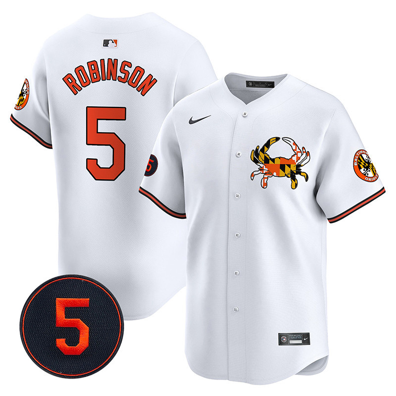 Men’s Baltimore Orioles Robinson Patch Vapor Premier Limited Jersey V3 - All Stitched - Image 10