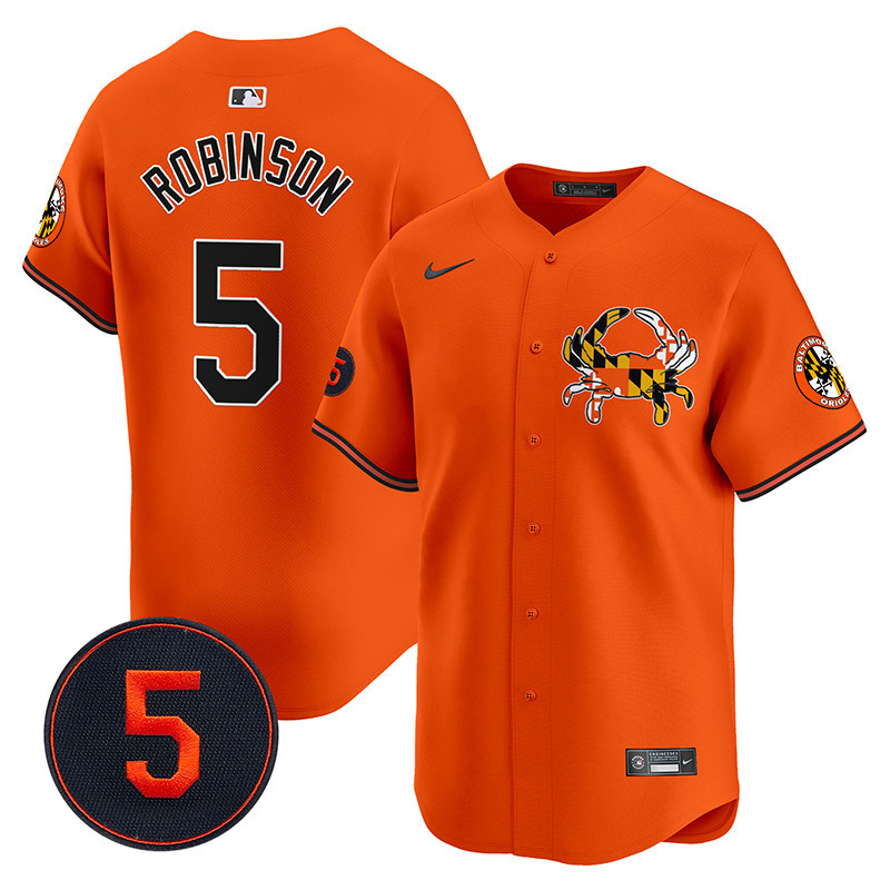 Men’s Baltimore Orioles Robinson Patch Vapor Premier Limited Jersey V3 - All Stitched - Image 26