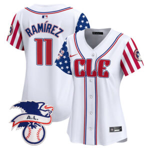 Women's Cleveland Guardians 2024 Fourth of July Vapor Premier Limited Jersey - All Stitched