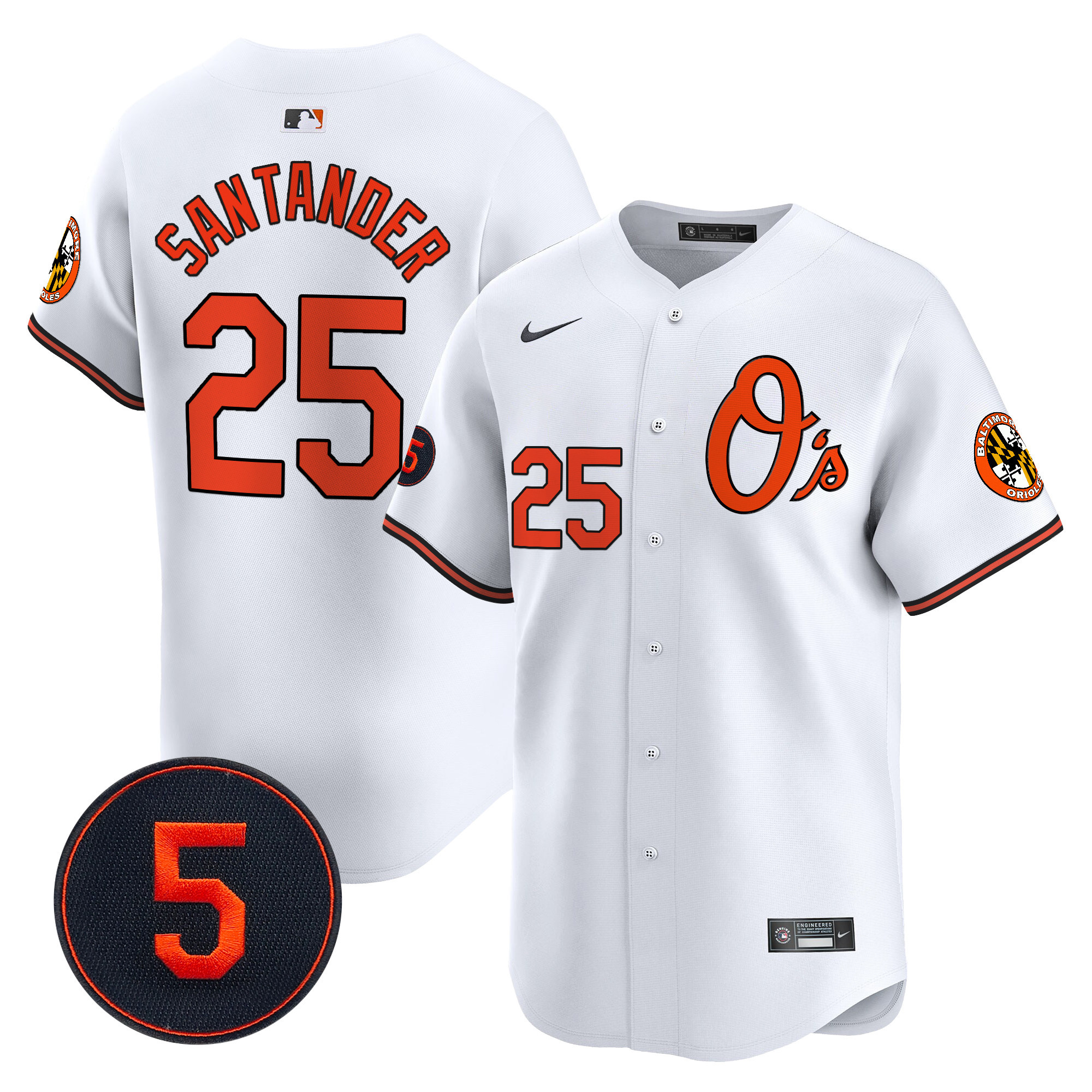 Men’s Baltimore Orioles Robinson Patch Vapor Premier Limited Jersey V4 - All Stitched - Image 13