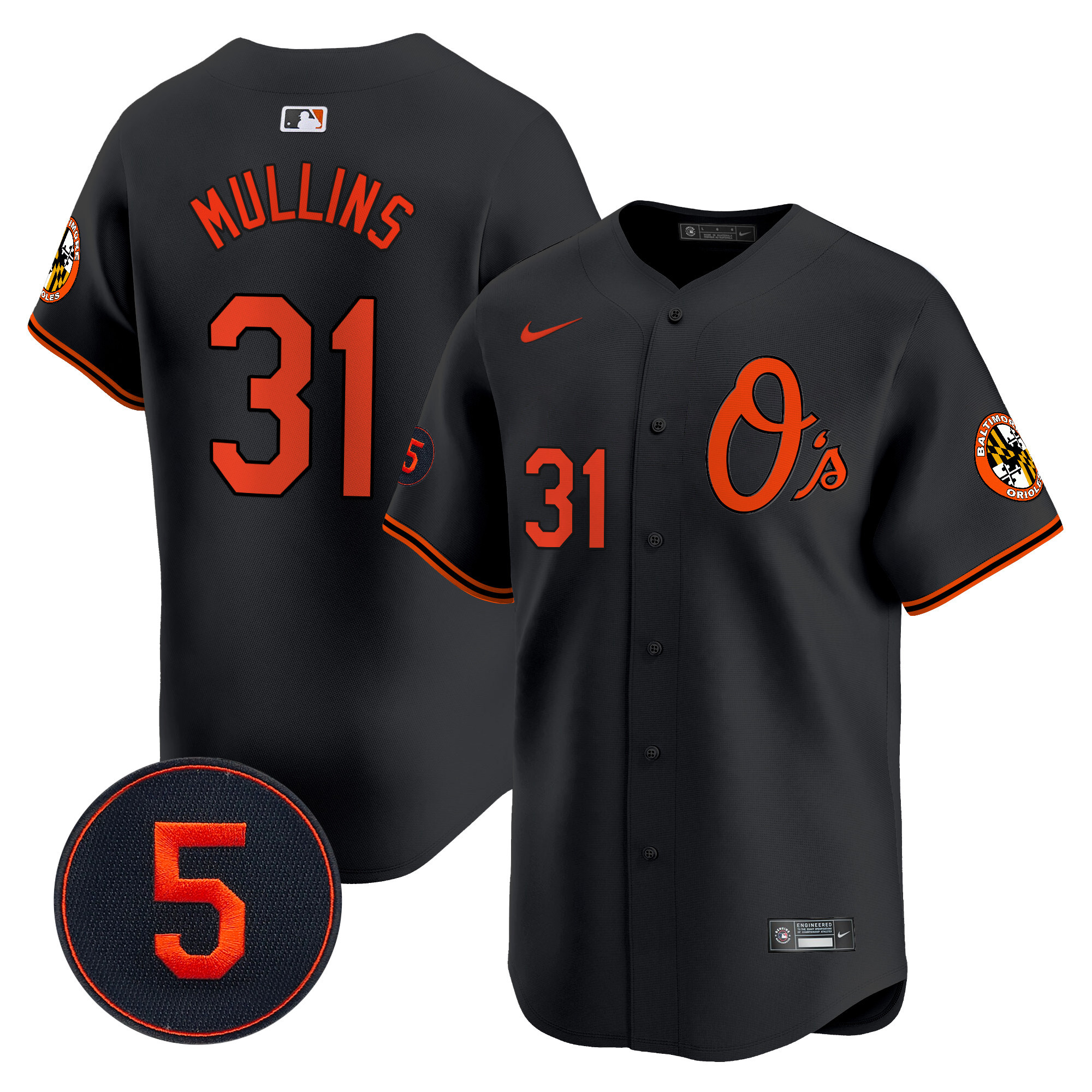 Men’s Baltimore Orioles Robinson Patch Vapor Premier Limited Jersey V4 - All Stitched - Image 20