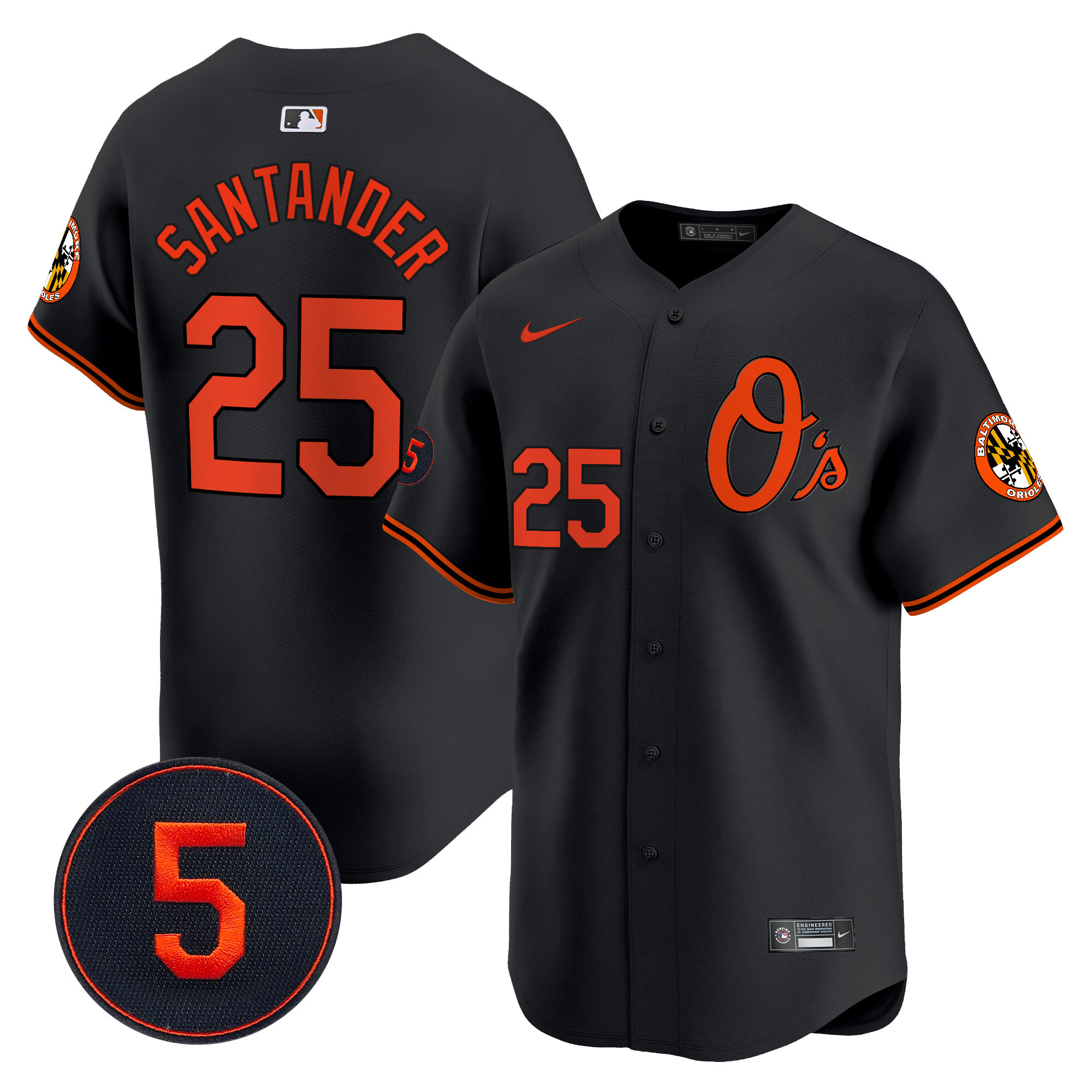 Men’s Baltimore Orioles Robinson Patch Vapor Premier Limited Jersey V4 - All Stitched - Image 21