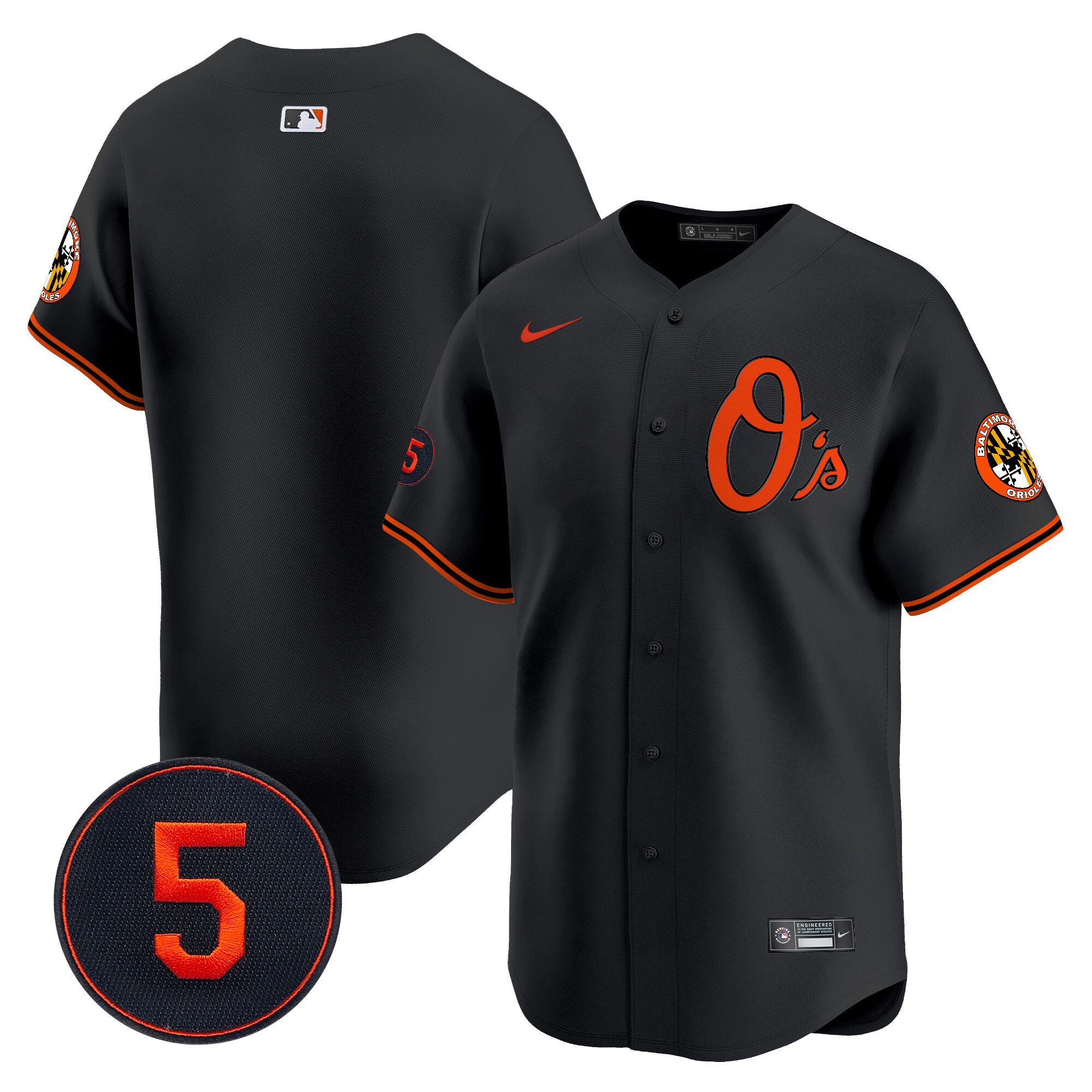 Men’s Baltimore Orioles Robinson Patch Vapor Premier Limited Jersey V4 - All Stitched - Image 24