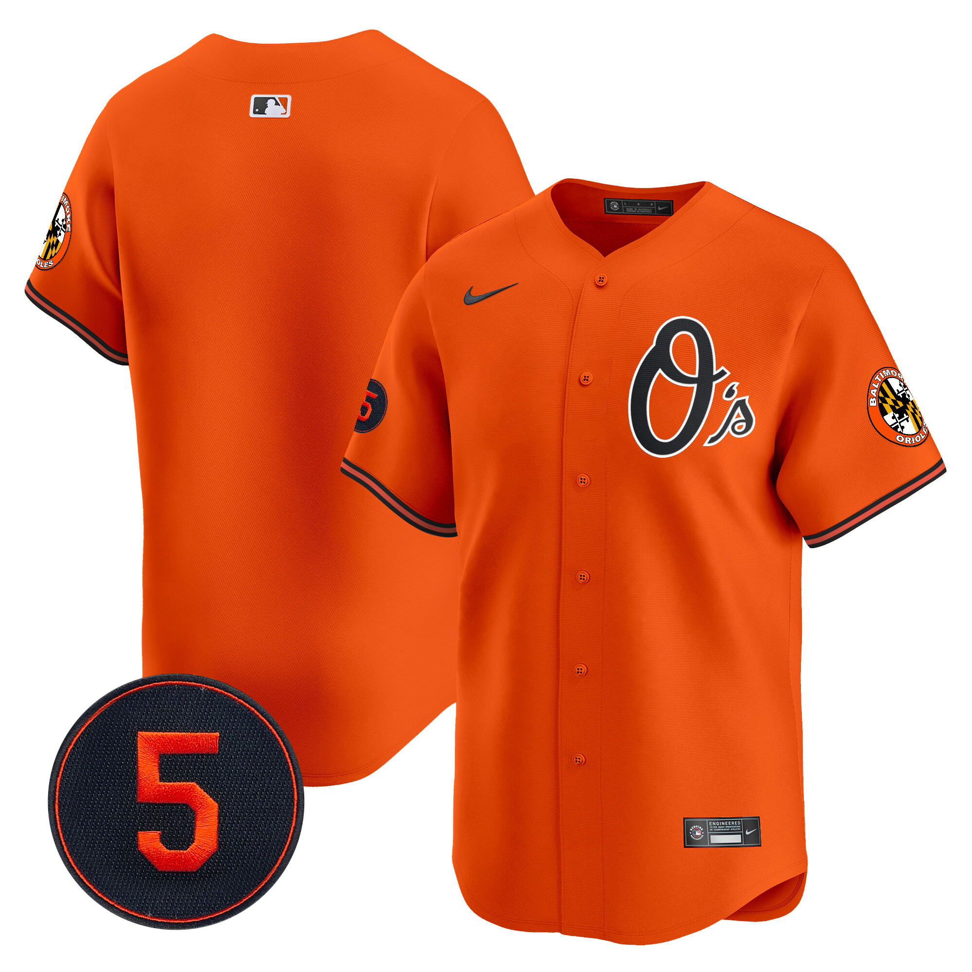 Men’s Baltimore Orioles Robinson Patch Vapor Premier Limited Jersey V4 - All Stitched - Image 32