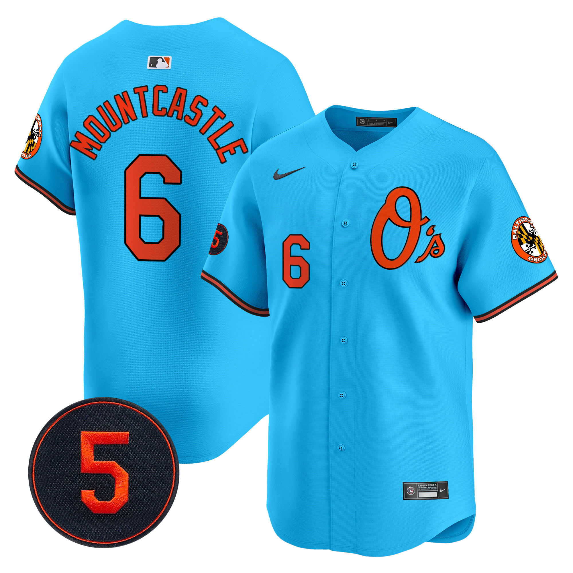 Men’s Baltimore Orioles Robinson Patch Vapor Premier Limited Jersey V4 - All Stitched - Image 35