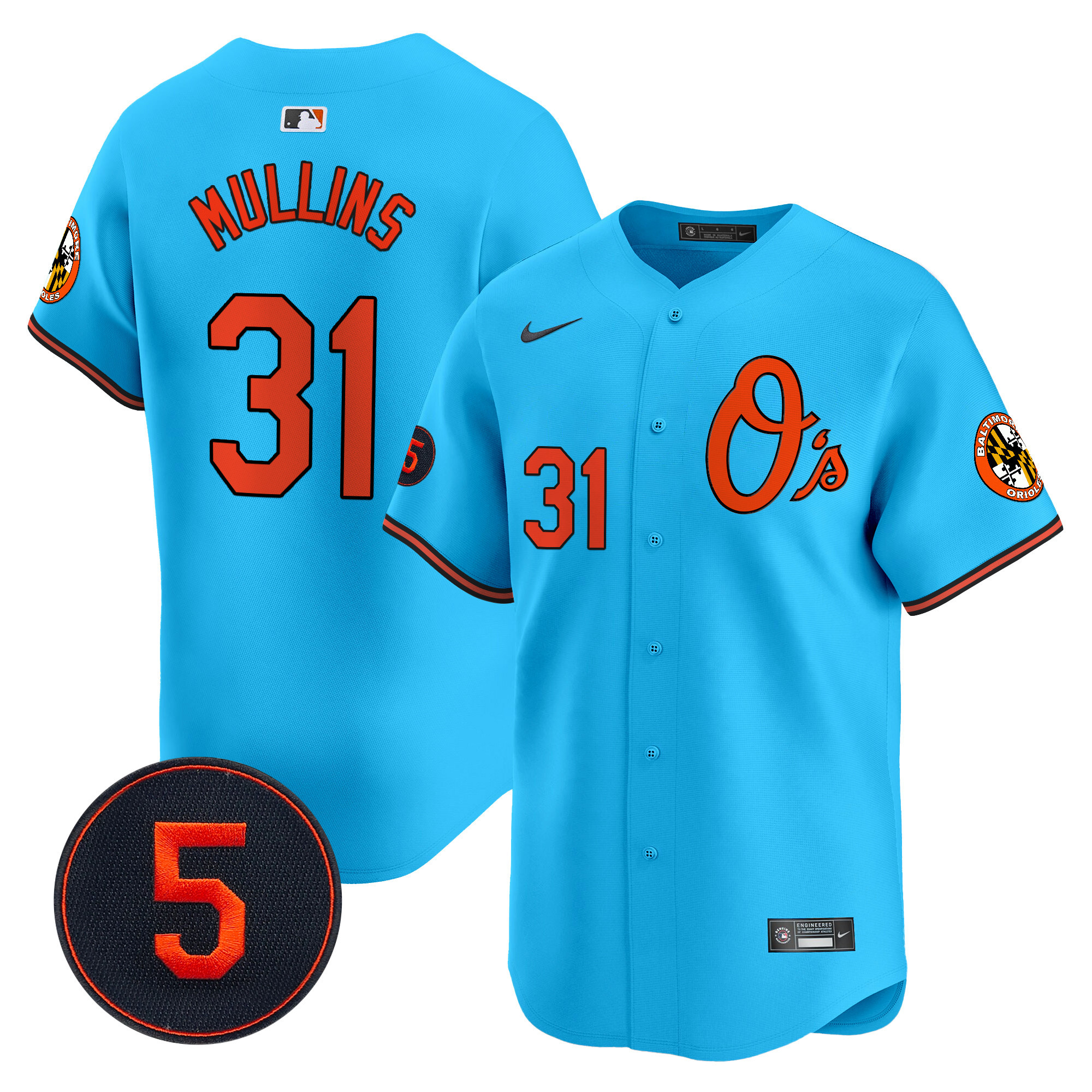 Men’s Baltimore Orioles Robinson Patch Vapor Premier Limited Jersey V4 - All Stitched - Image 36