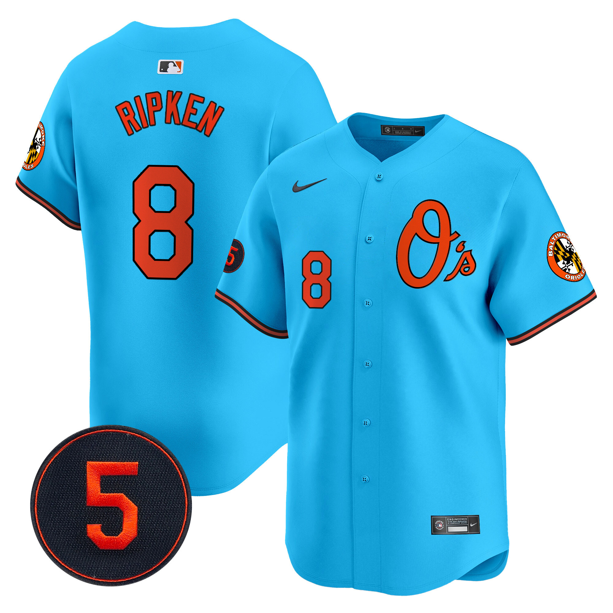Men’s Baltimore Orioles Robinson Patch Vapor Premier Limited Jersey V4 - All Stitched - Image 38