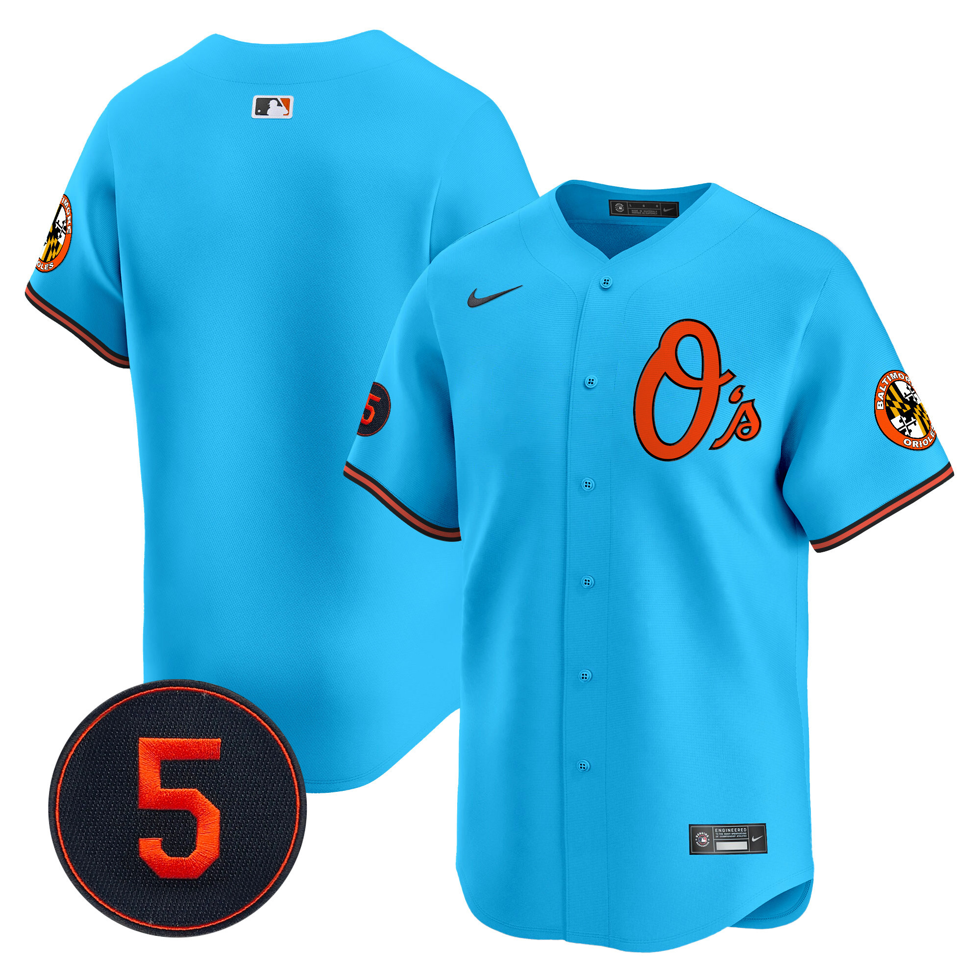 Men’s Baltimore Orioles Robinson Patch Vapor Premier Limited Jersey V4 - All Stitched - Image 40