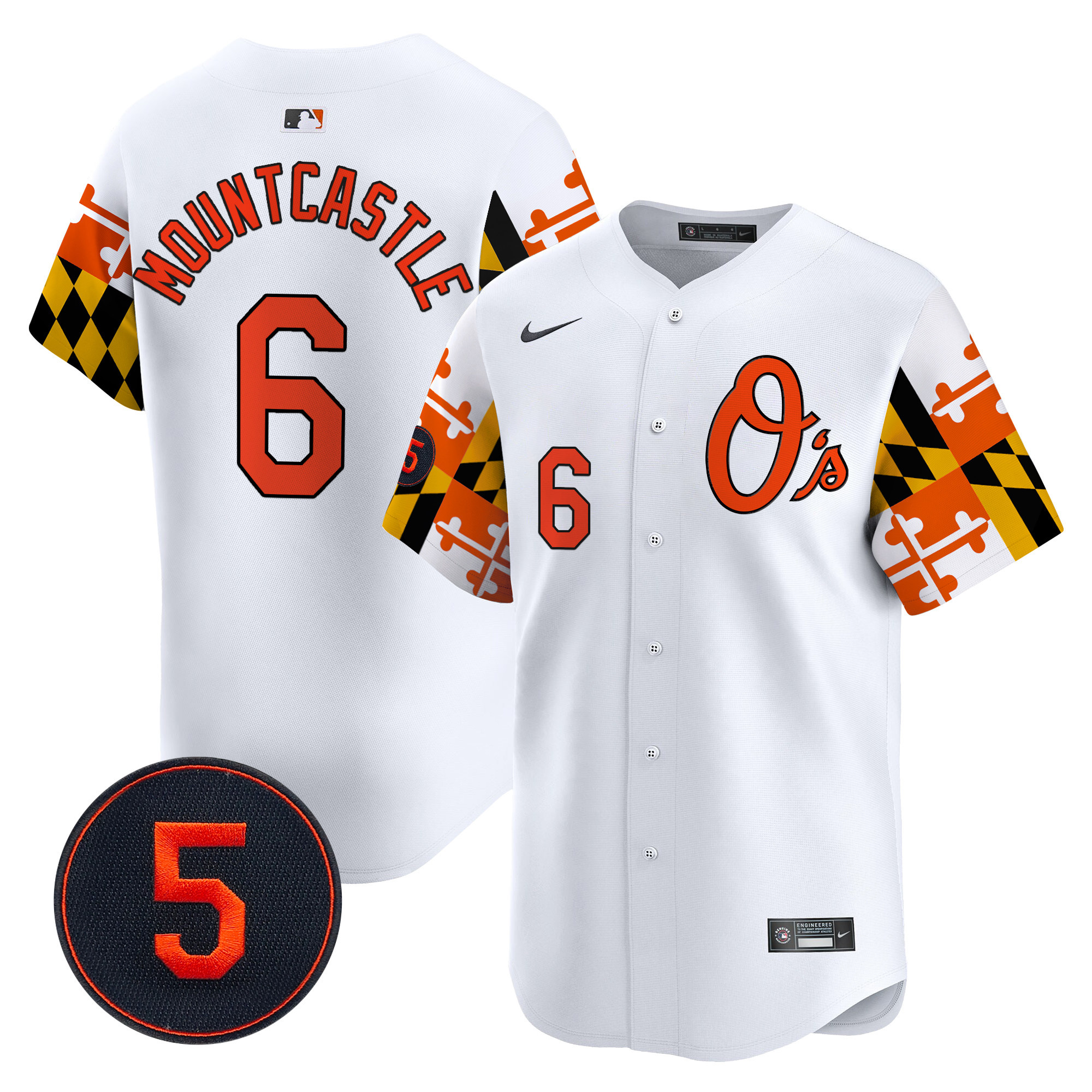 Men’s Baltimore Orioles Robinson Patch Vapor Premier Limited Jersey V5 - All Stitched - Image 11