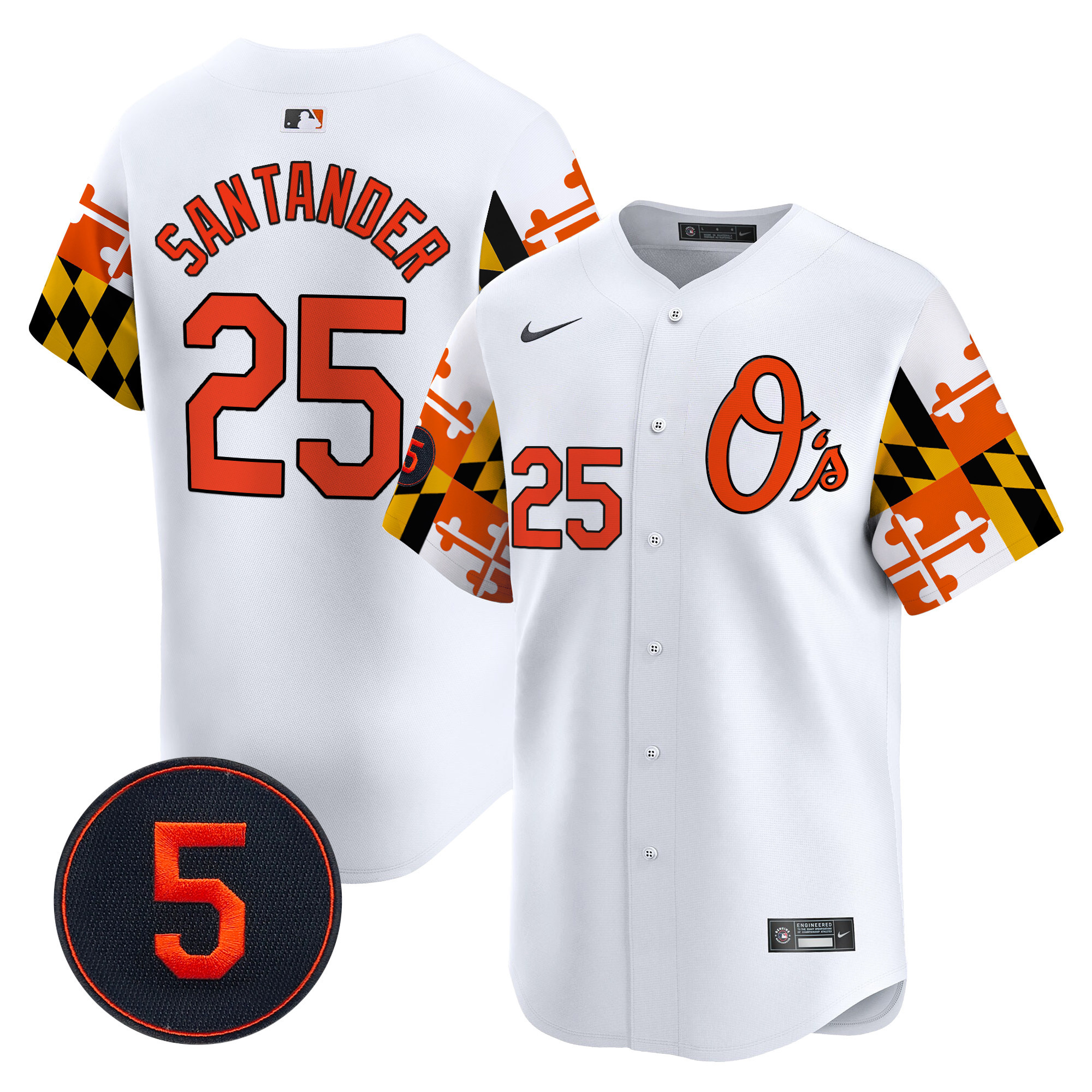 Men’s Baltimore Orioles Robinson Patch Vapor Premier Limited Jersey V5 - All Stitched - Image 13