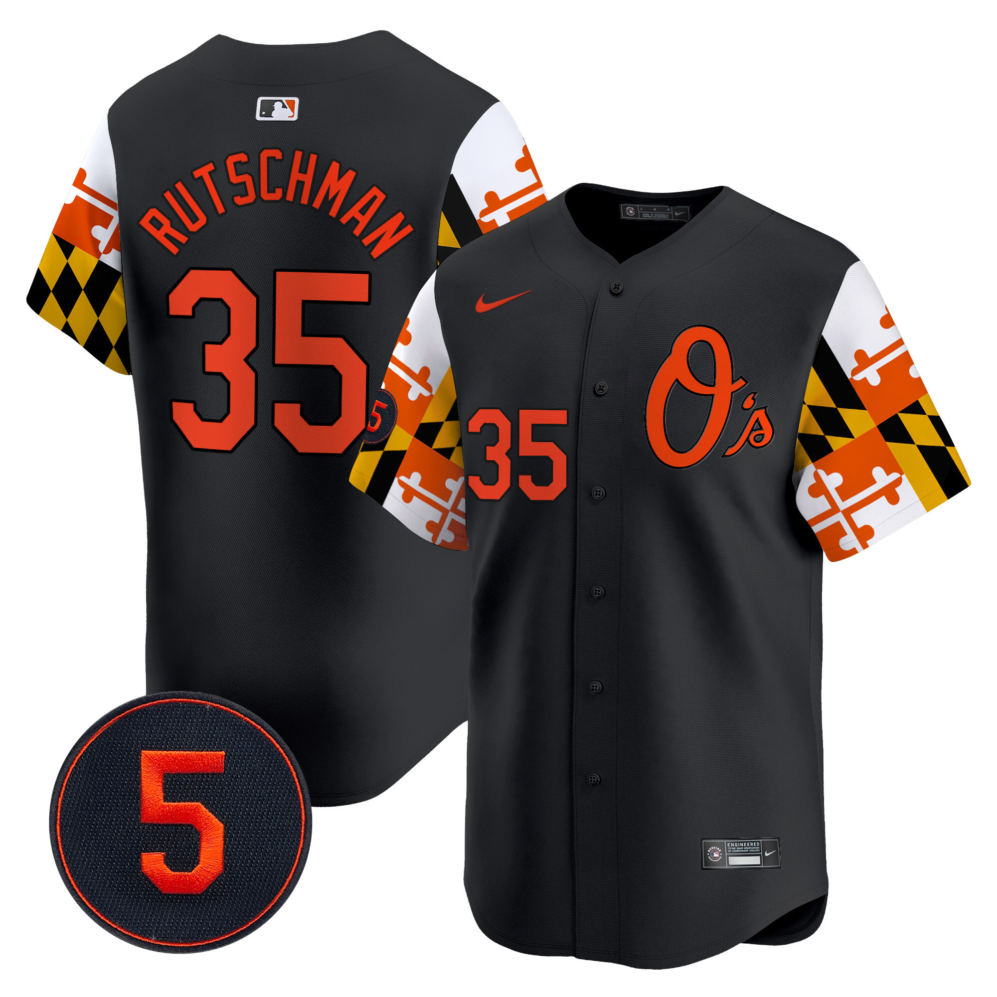 Men’s Baltimore Orioles Robinson Patch Vapor Premier Limited Jersey V5 - All Stitched - Image 17