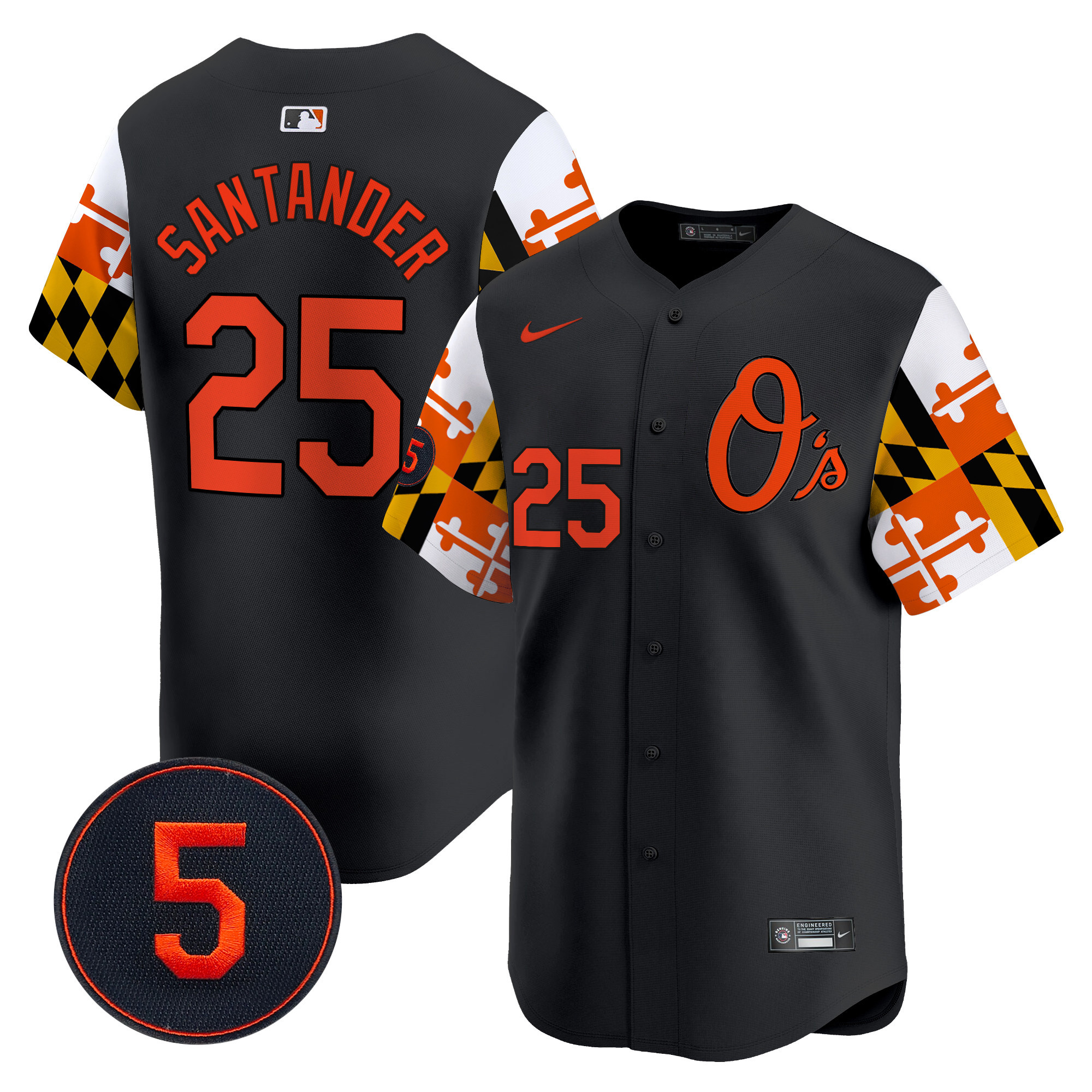 Men’s Baltimore Orioles Robinson Patch Vapor Premier Limited Jersey V5 - All Stitched - Image 21