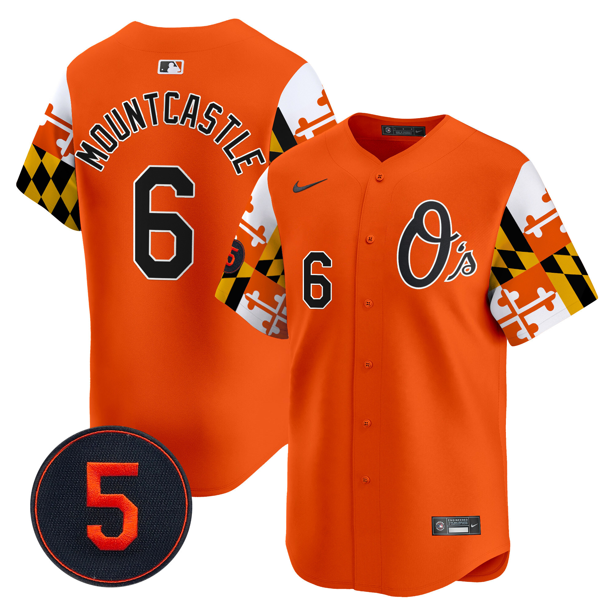 Men’s Baltimore Orioles Robinson Patch Vapor Premier Limited Jersey V5 - All Stitched - Image 27