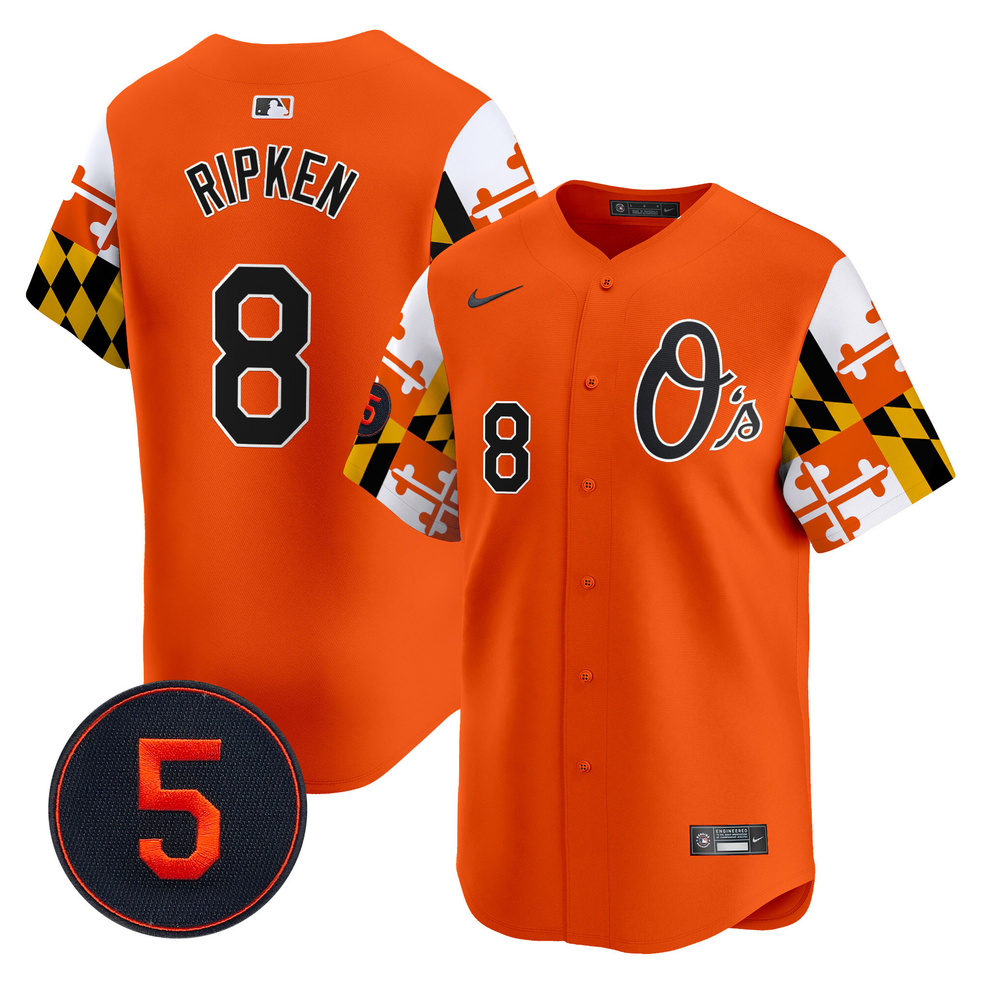 Men’s Baltimore Orioles Robinson Patch Vapor Premier Limited Jersey V5 - All Stitched - Image 30
