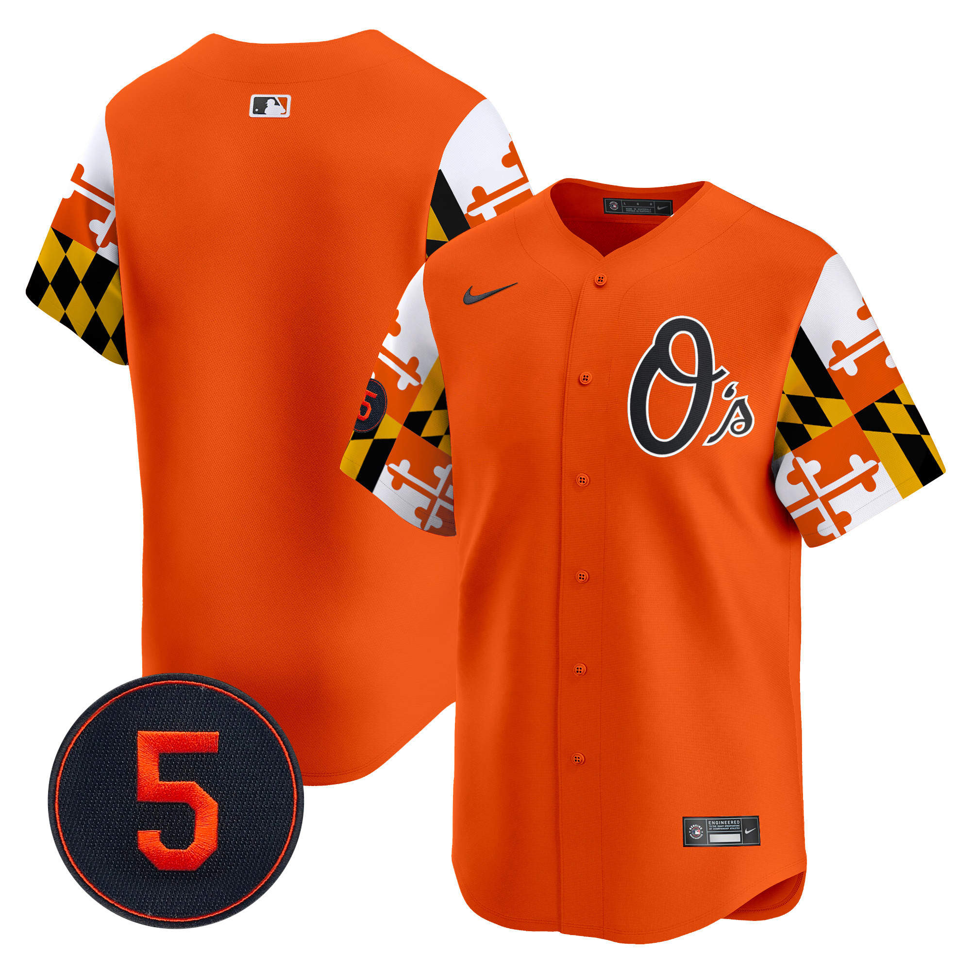 Men’s Baltimore Orioles Robinson Patch Vapor Premier Limited Jersey V5 - All Stitched - Image 32