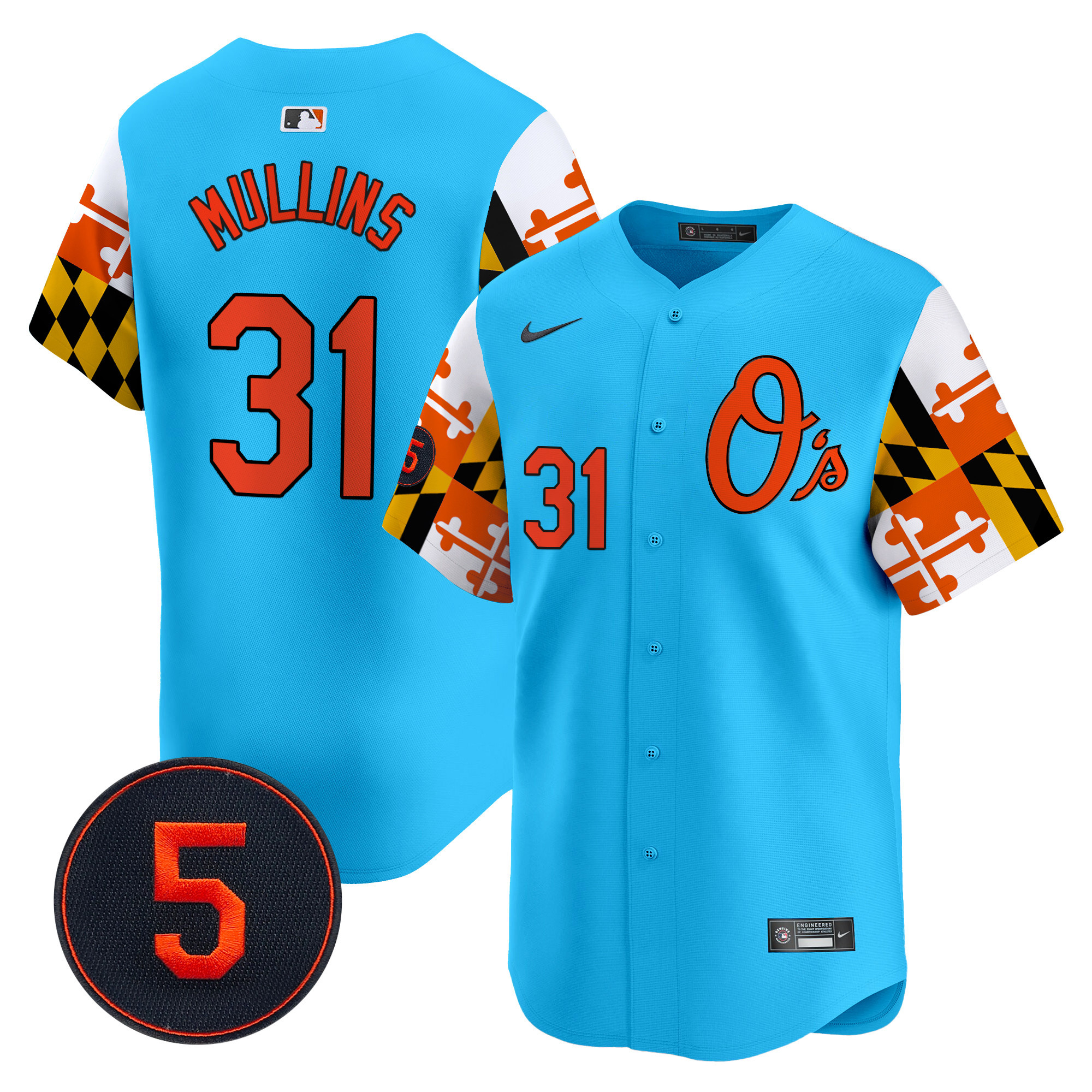 Men’s Baltimore Orioles Robinson Patch Vapor Premier Limited Jersey V5 - All Stitched - Image 36