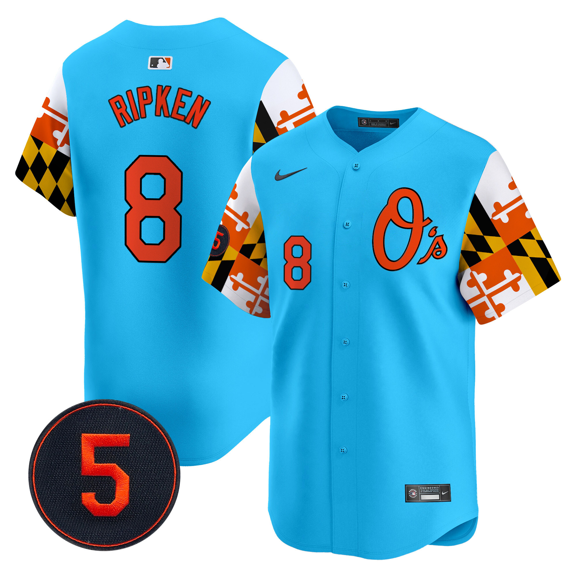 Men’s Baltimore Orioles Robinson Patch Vapor Premier Limited Jersey V5 - All Stitched - Image 38
