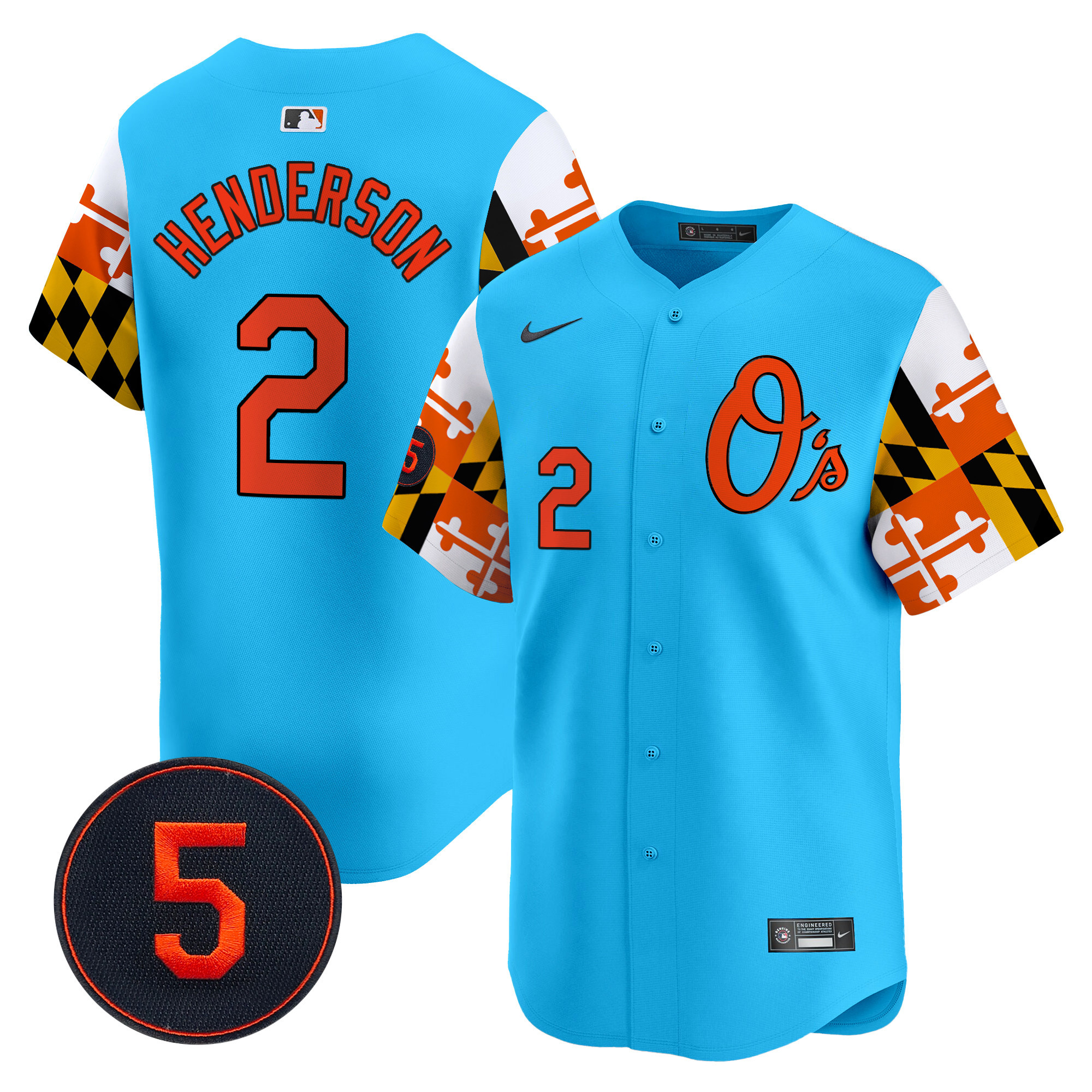 Men’s Baltimore Orioles Robinson Patch Vapor Premier Limited Jersey V5 - All Stitched - Image 39