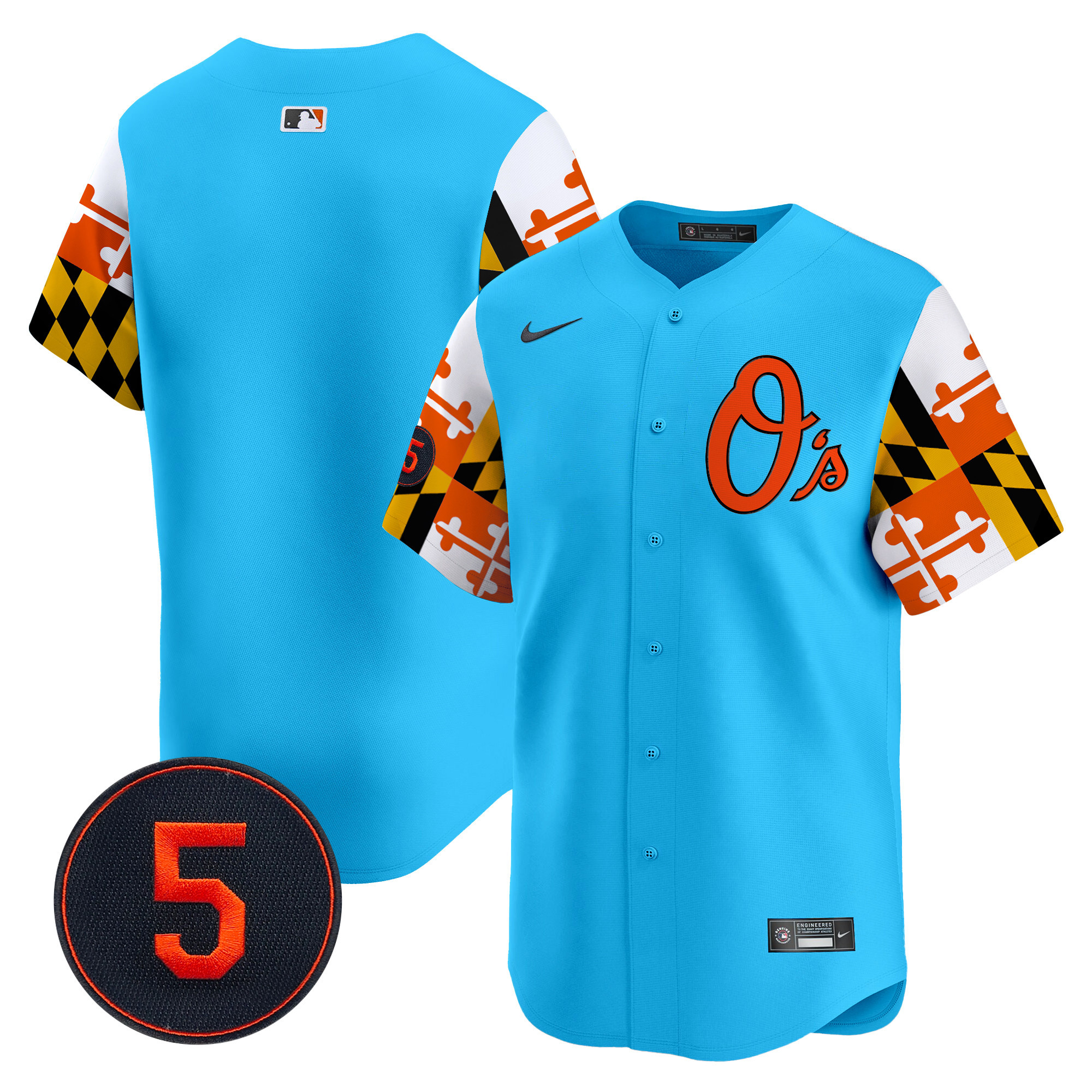 Men’s Baltimore Orioles Robinson Patch Vapor Premier Limited Jersey V5 - All Stitched - Image 40