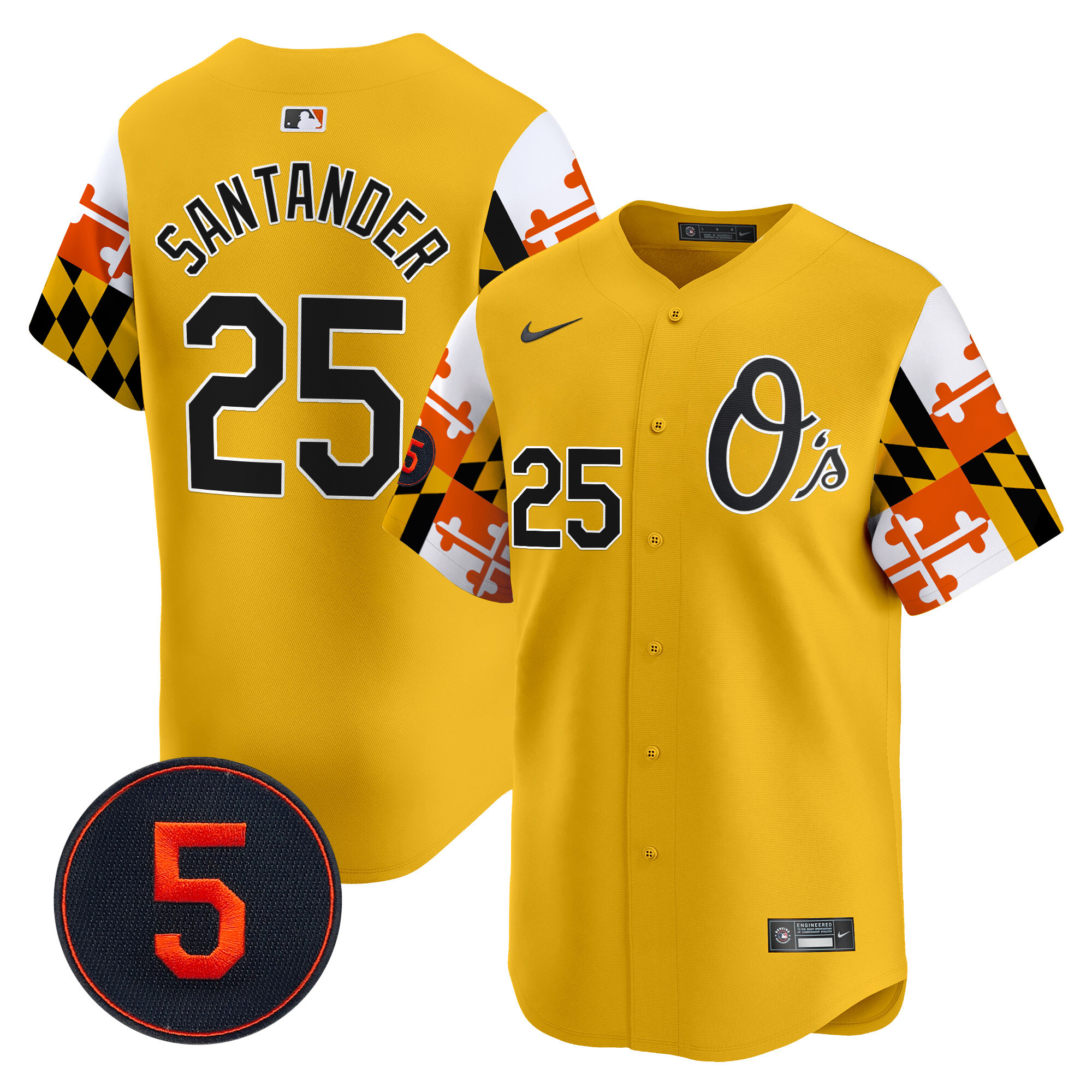 Men’s Baltimore Orioles Robinson Patch Vapor Premier Limited Jersey V5 - All Stitched - Image 45