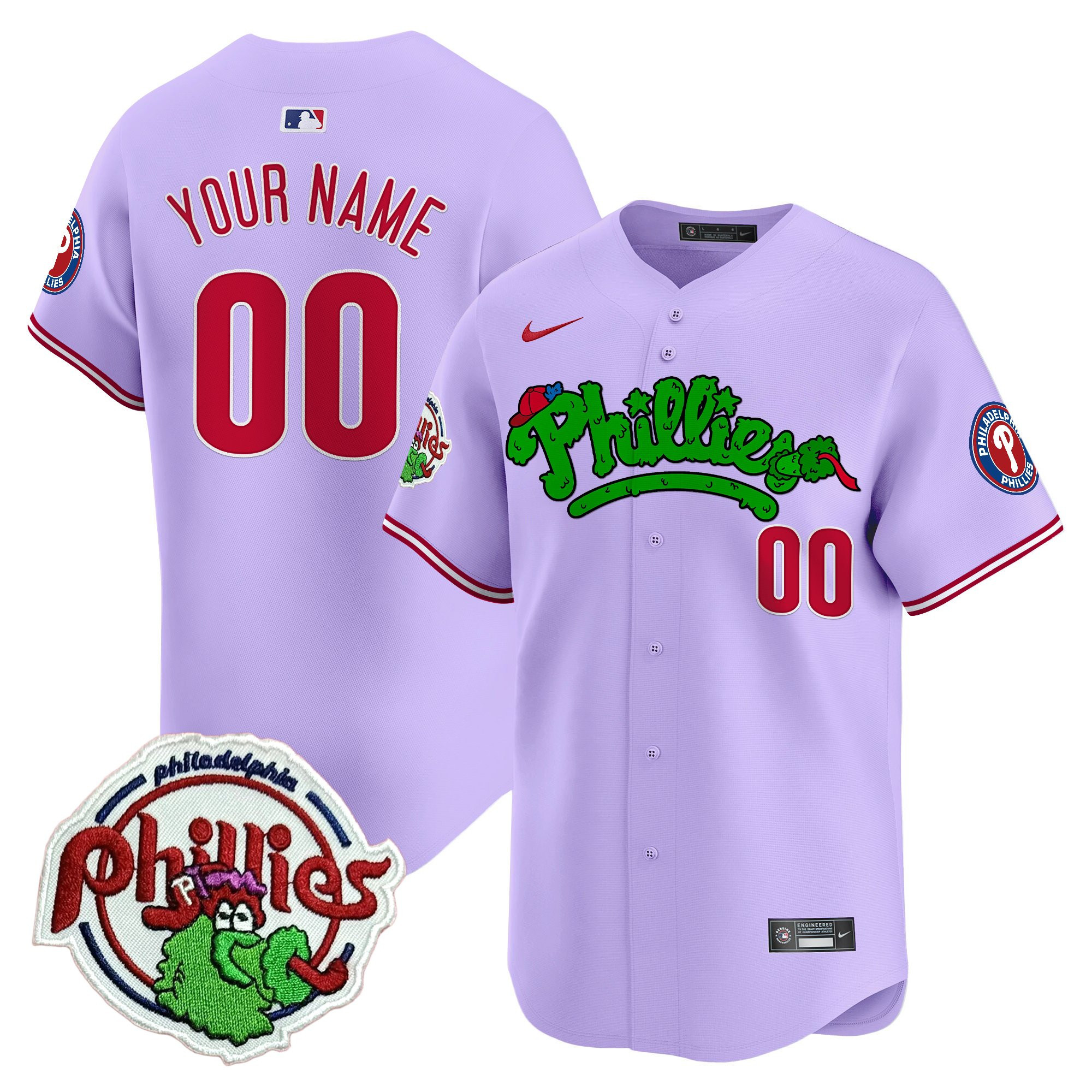 Unisex Phillies Phanatic Patch Vapor Premier Limited Custom Jersey V2 - All Stitched - Image 4