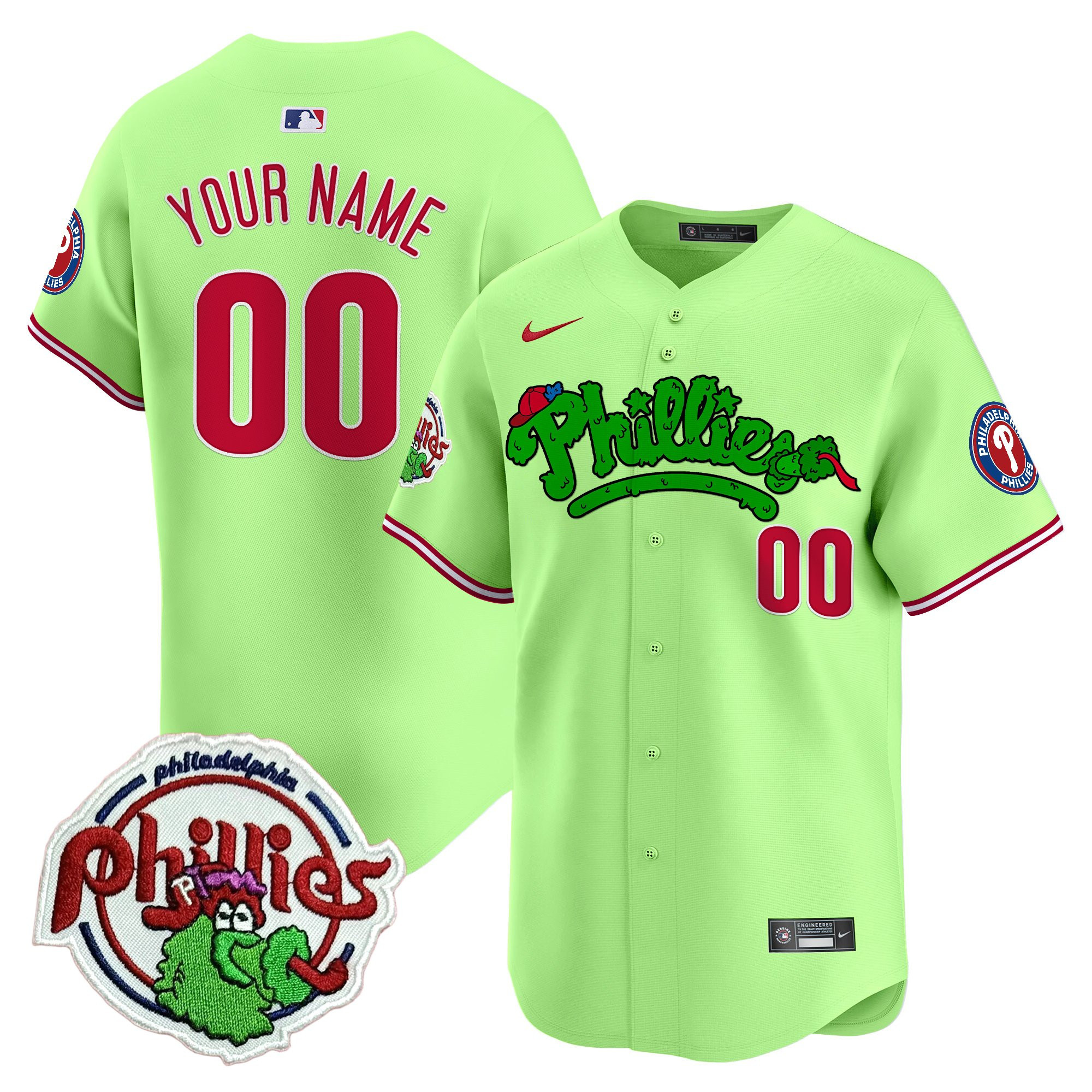 Unisex Phillies Phanatic Patch Vapor Premier Limited Custom Jersey V2 - All Stitched - Image 5