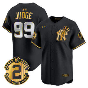 Men's New York Yankees Derek Jeter Patch Vapor Premier Limited Jersey V2 - All Stitched