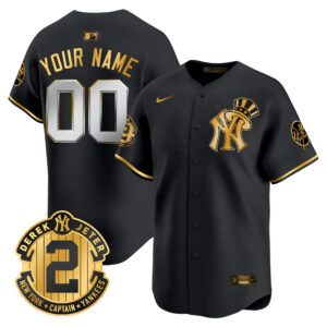 New York Yankees Derek Jeter Patch Vapor Premier Limited Custom Jersey V2 - All Stitched