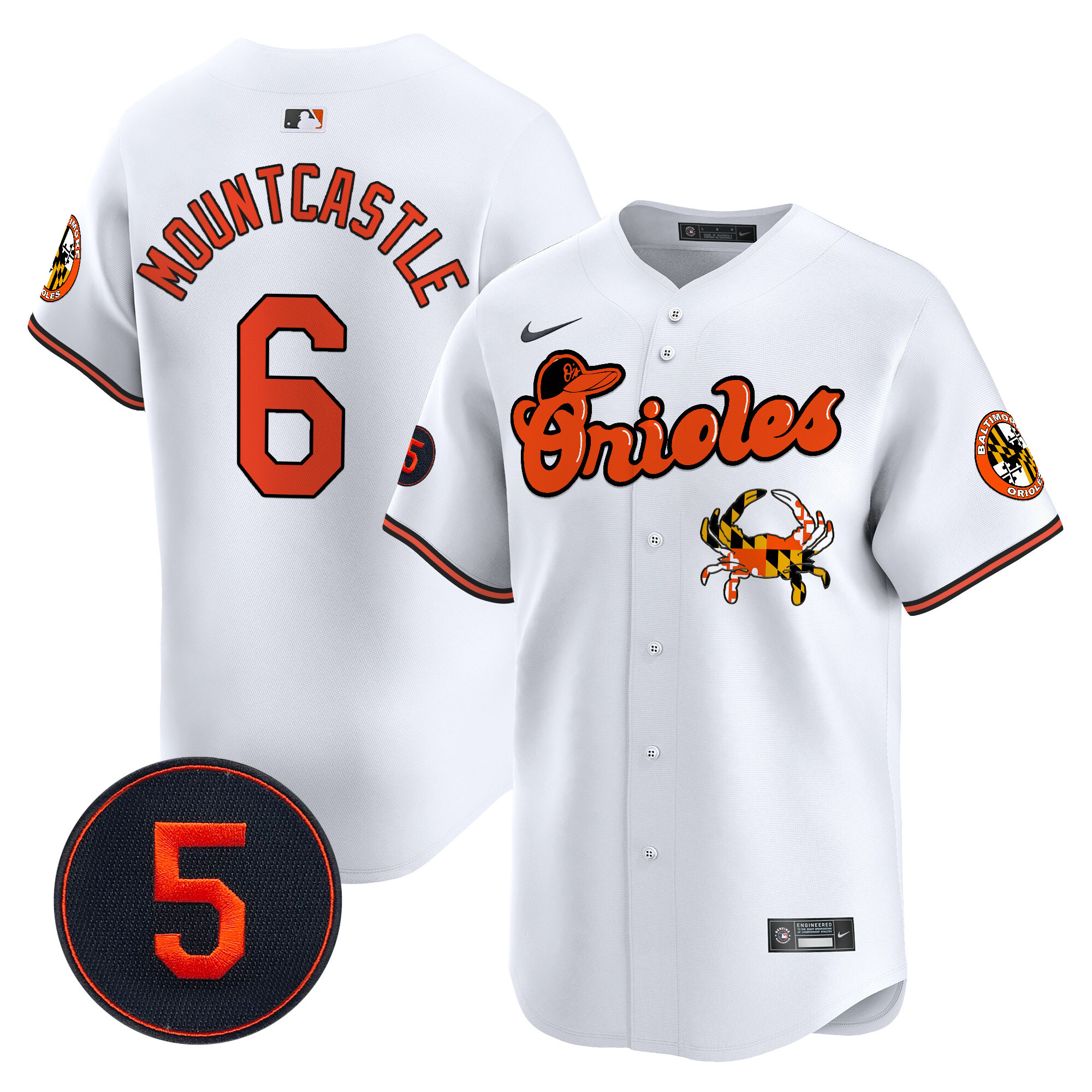 Men’s Baltimore Orioles Robinson Patch Vapor Premier Limited Jersey V6 - All Stitched - Image 20