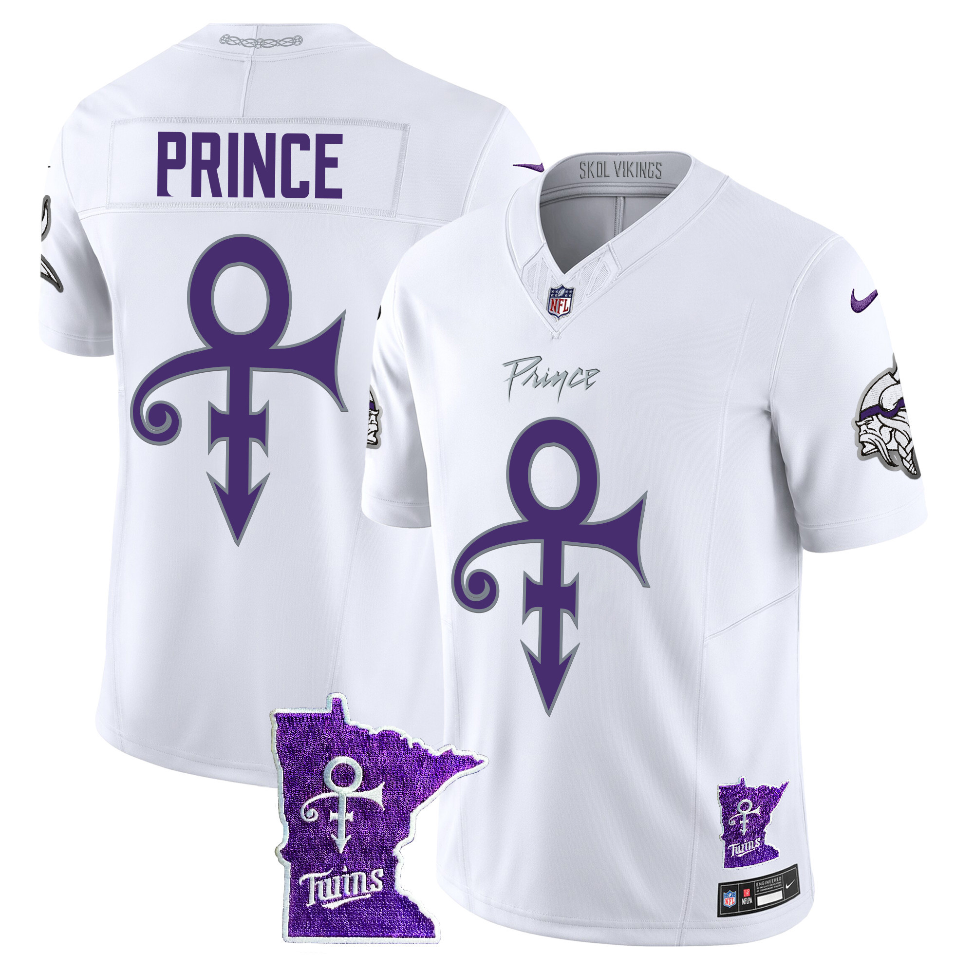 Men's Minnesota Vikings 2024 Prince Vapor Limited Jersey V2 - All Stitched